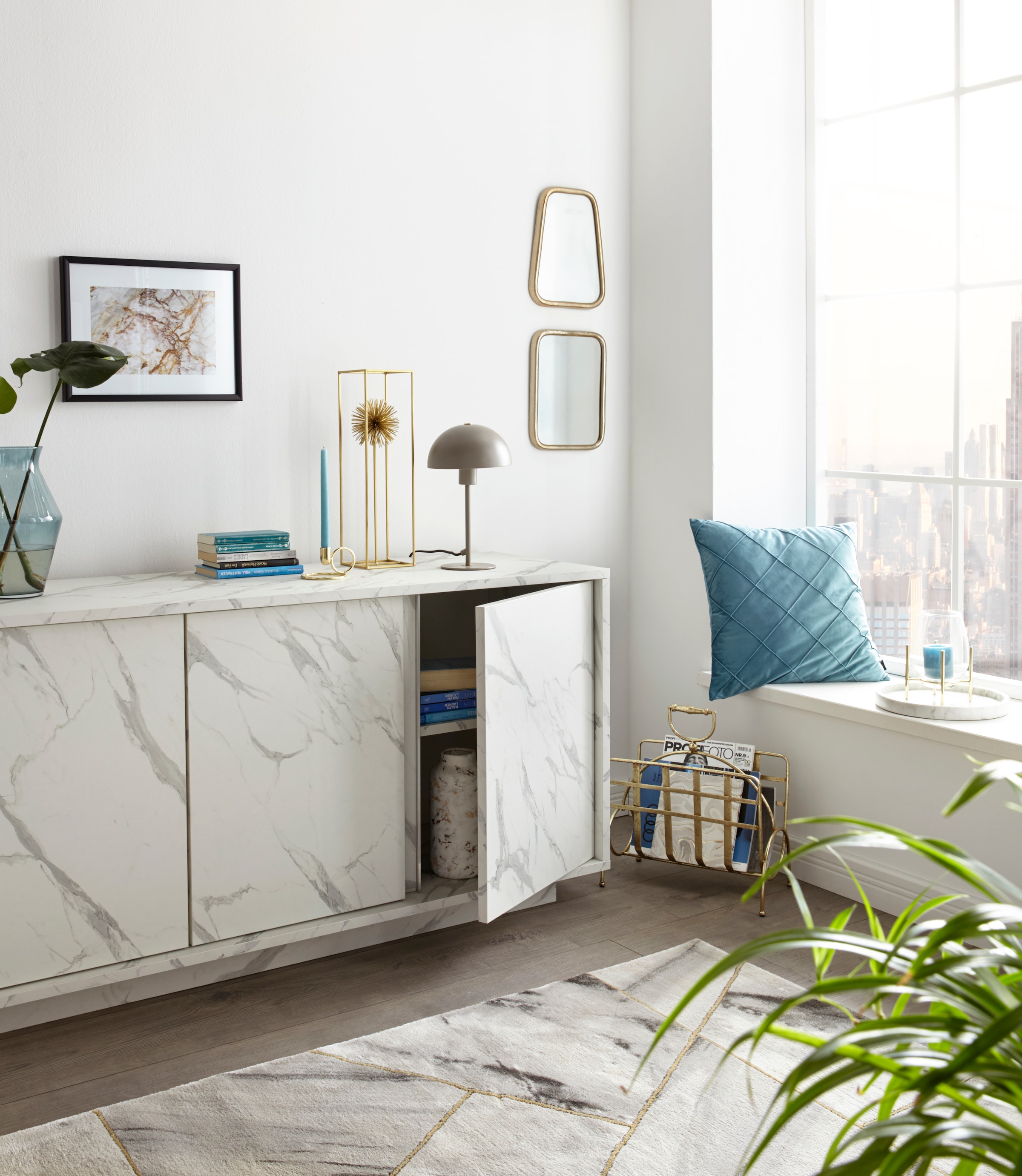 INOSIGN Sideboard »Carrara«, grifflos