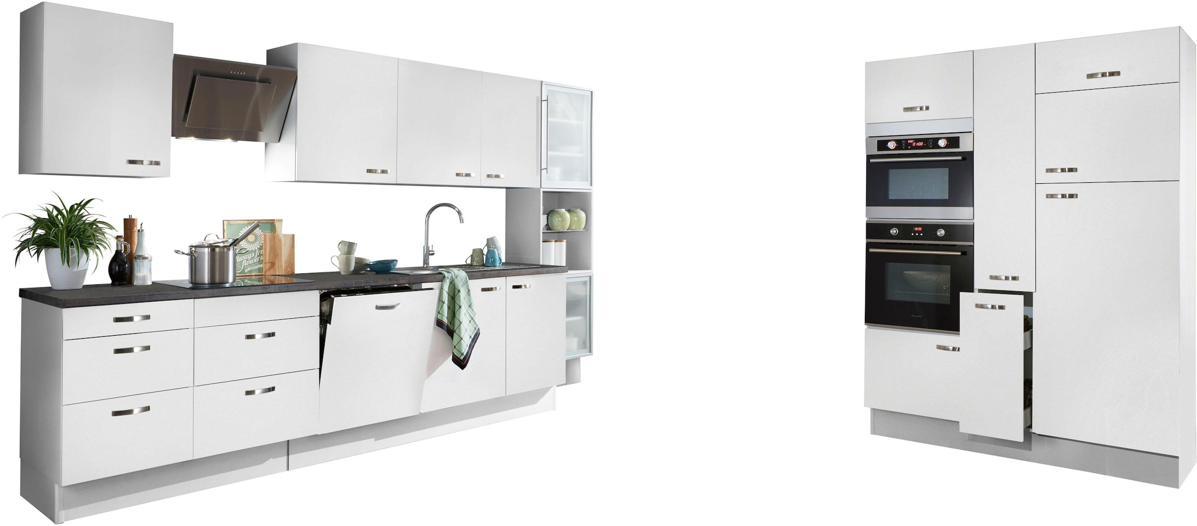 OPTIFIT Küchenzeile »Cara«, mit Vollauszügen Soft-Close-Funktion, bestellen Breite cm bequem und 480