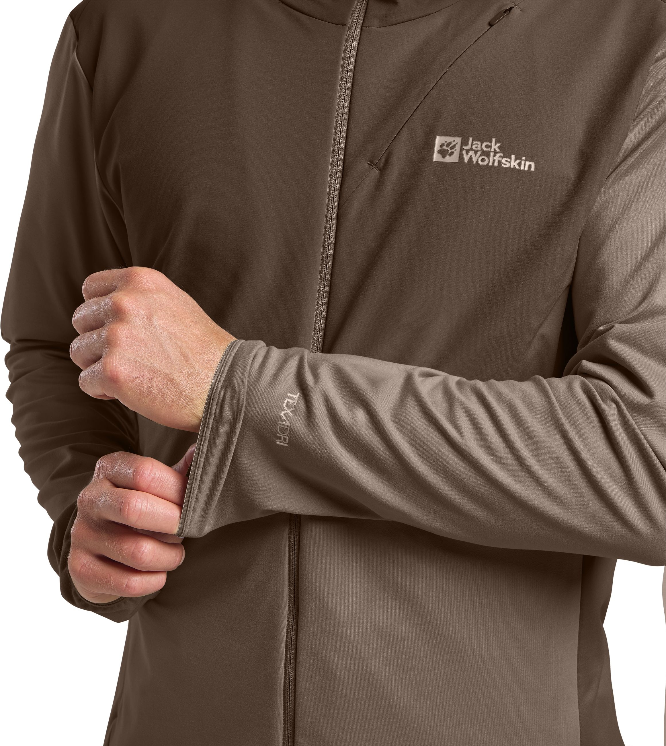 Jack Wolfskin Kapuzenfleecejacke »PRELIGHT TRAIL HOODY M« mitKapuze