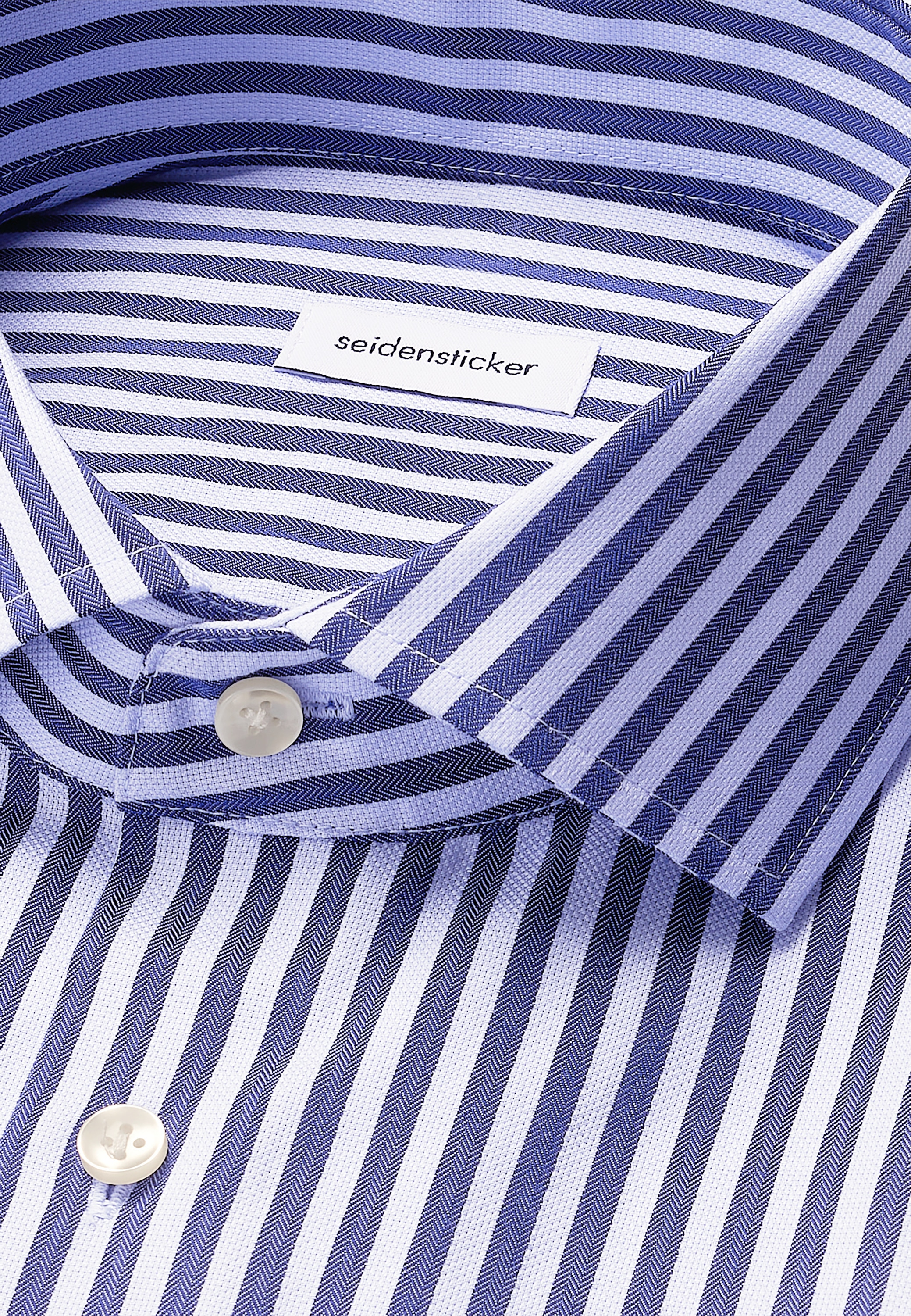 seidensticker Businesshemd »Schwarze Rose« Slim 1/1 Kentkragen Gestreift