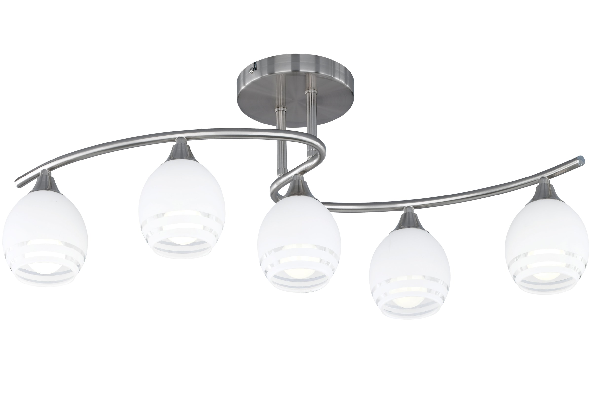 XXL online Leuchten tauschbar Deckenlampe, mit Leuchtmittel TRIO kaufen Deckenleuchte 3 Jahren | Garantie »Curva«,