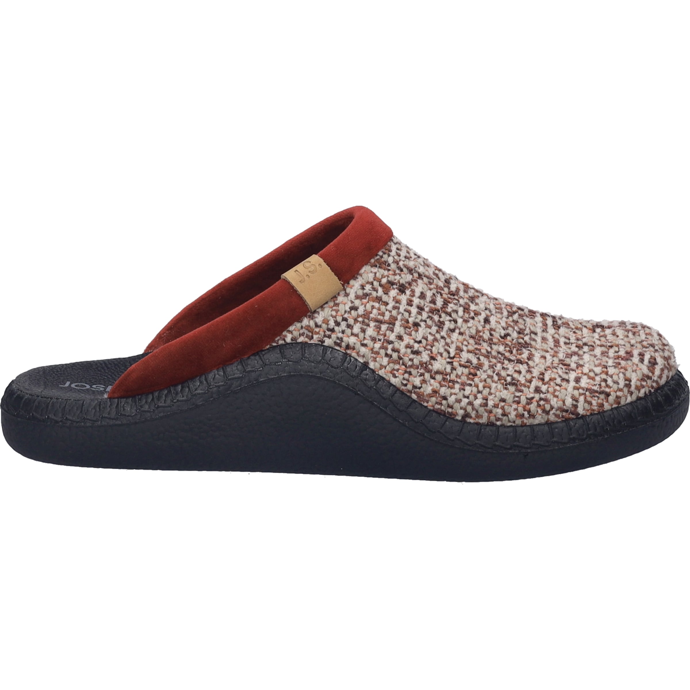 Josef Seibel Hausschuh »Monaco D 01, bordeaux-kombi«