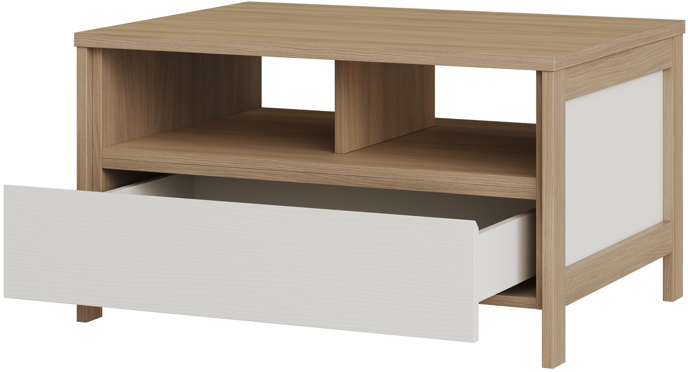 Home affaire Couchtisch »Stranda, Beistelltisch, Wohnzimmertisch, Sofatisch, Tisch« Schubkasten und Ablagefächer, in zwei Farben verfügbar