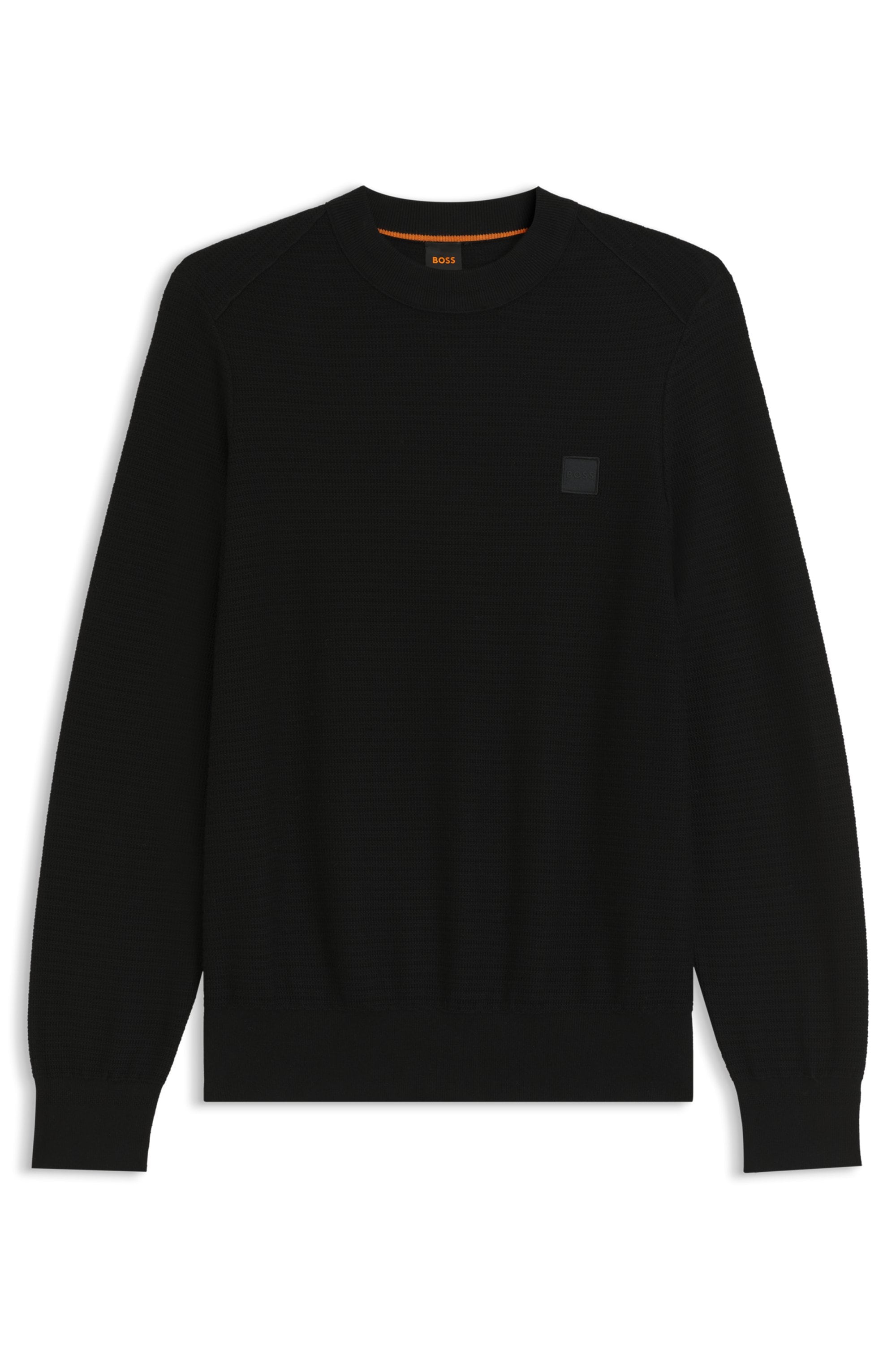BOSS ORANGE Strickpullover »Anion« mit BOSS-Badge