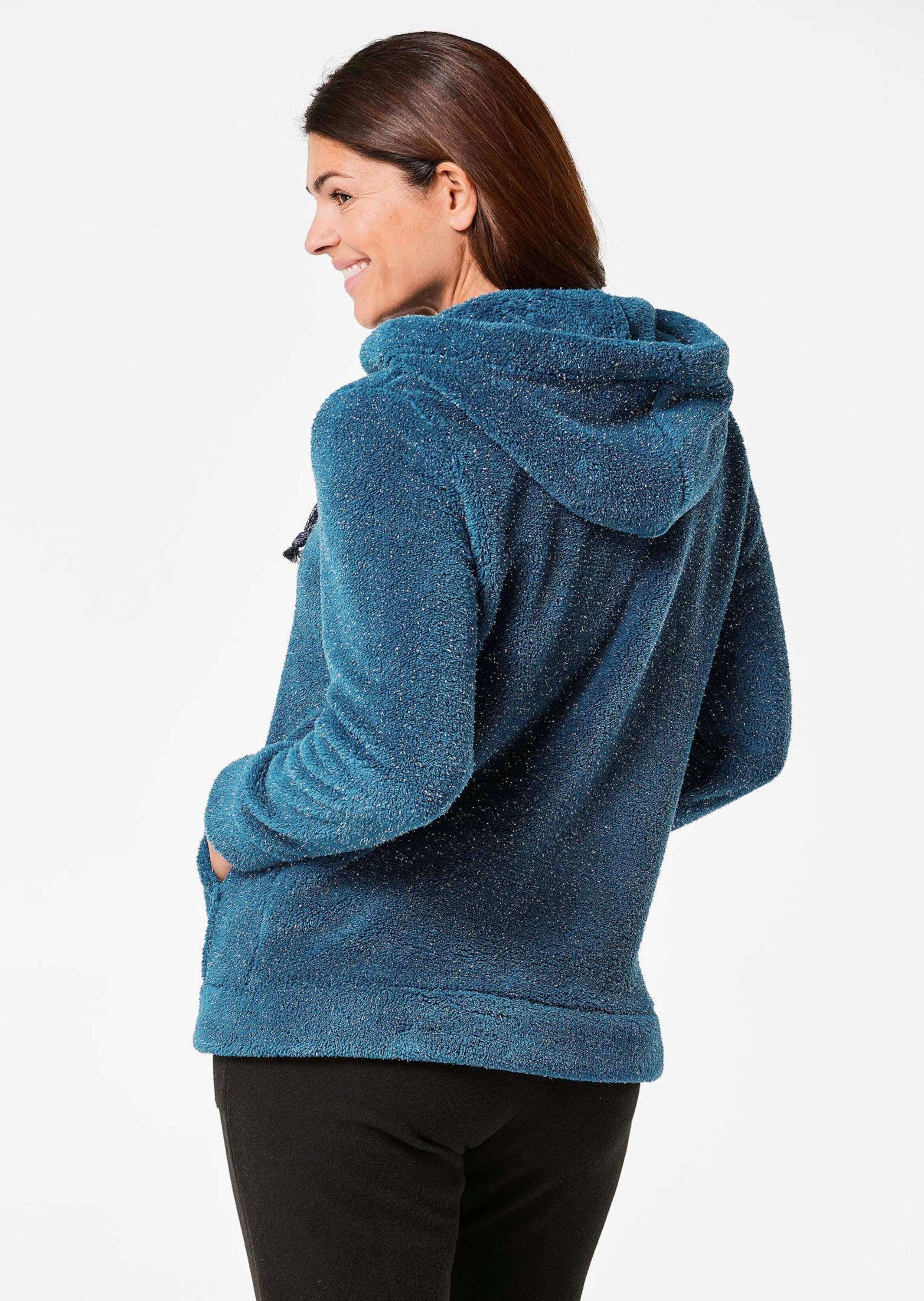 GOLDNER Strickjacke »Kurzgröße Kuschelige Flausch-Freizeitjacke«