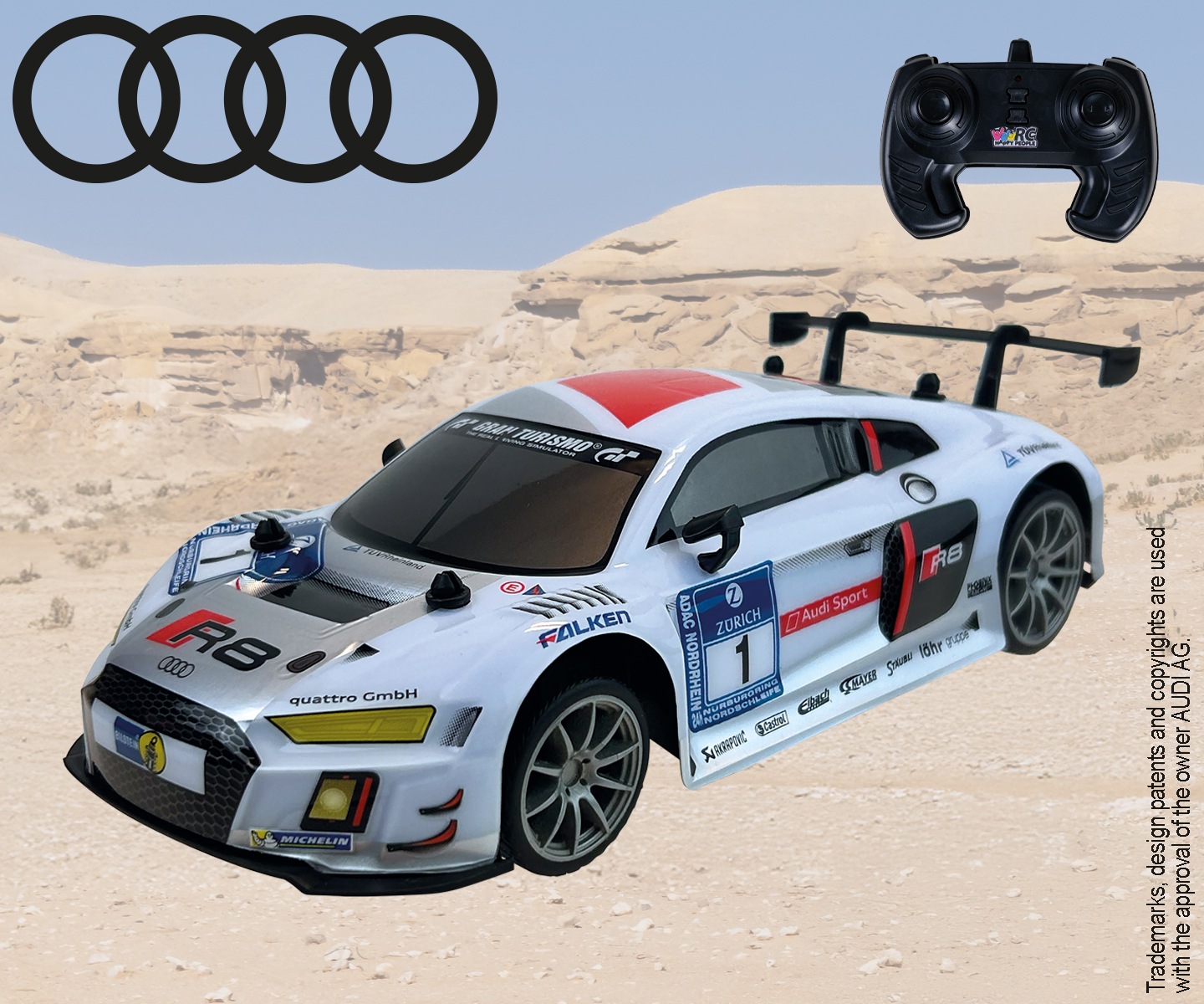 Happy People RC-Auto »AUDI R8; 2,4GHz«