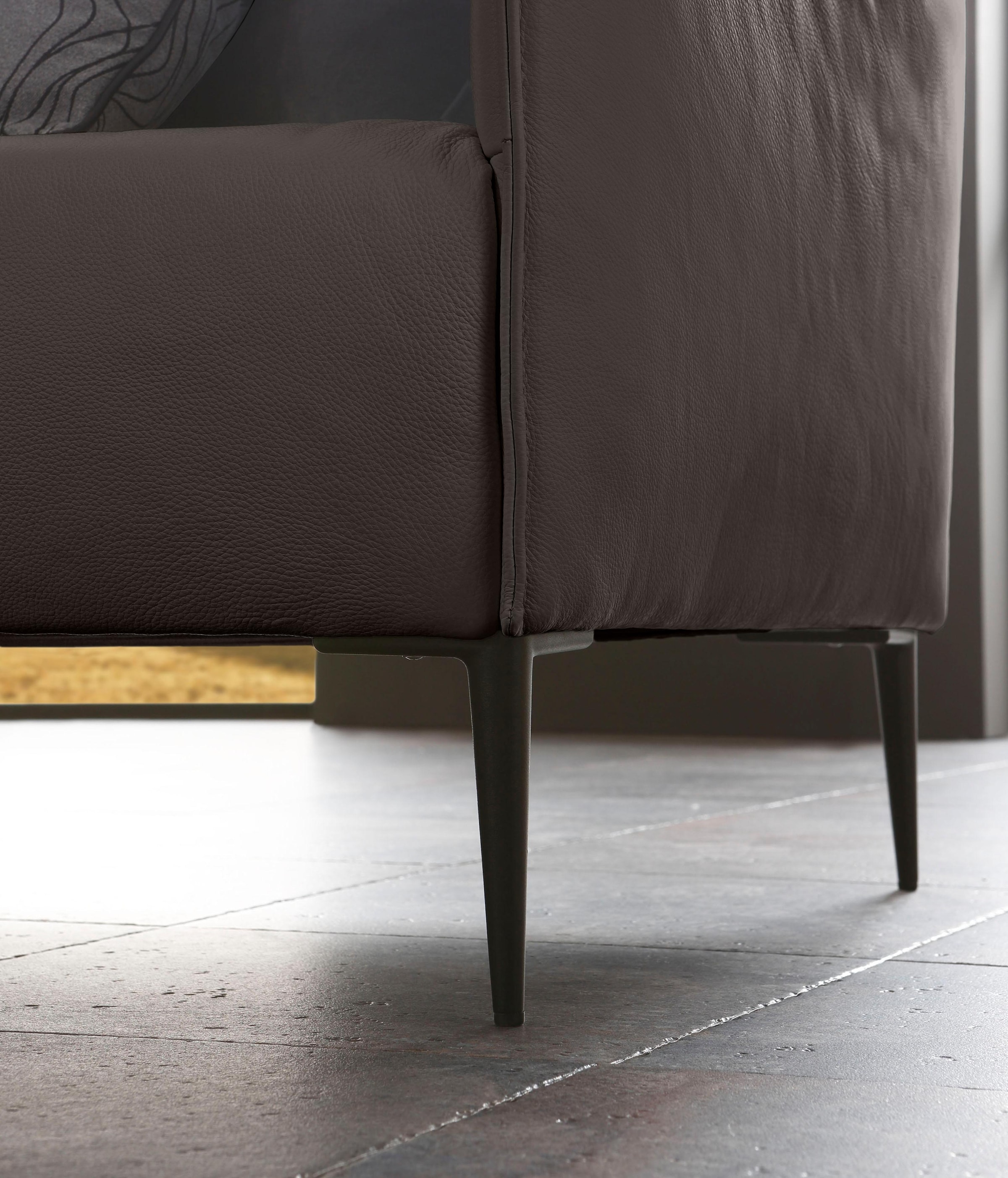W.SCHILLIG 2-Sitzer »sally«, mit Metallfüßen in Schwarz pulverbeschichtet, Breite 154 cm