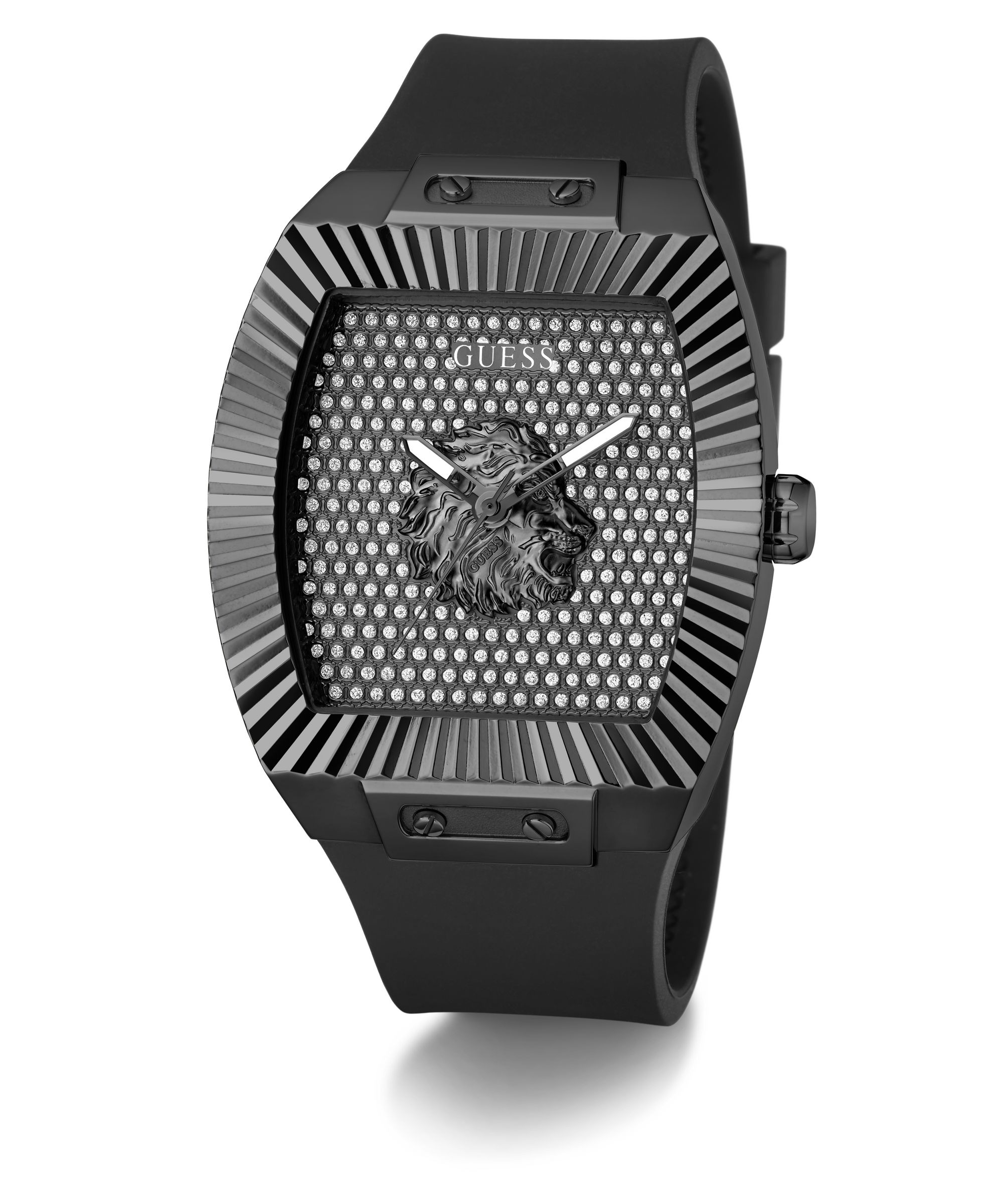 Guess Quarzuhr »PHOENIX« Armbanduhr, Herrenuhr, Silikonarmband, analog