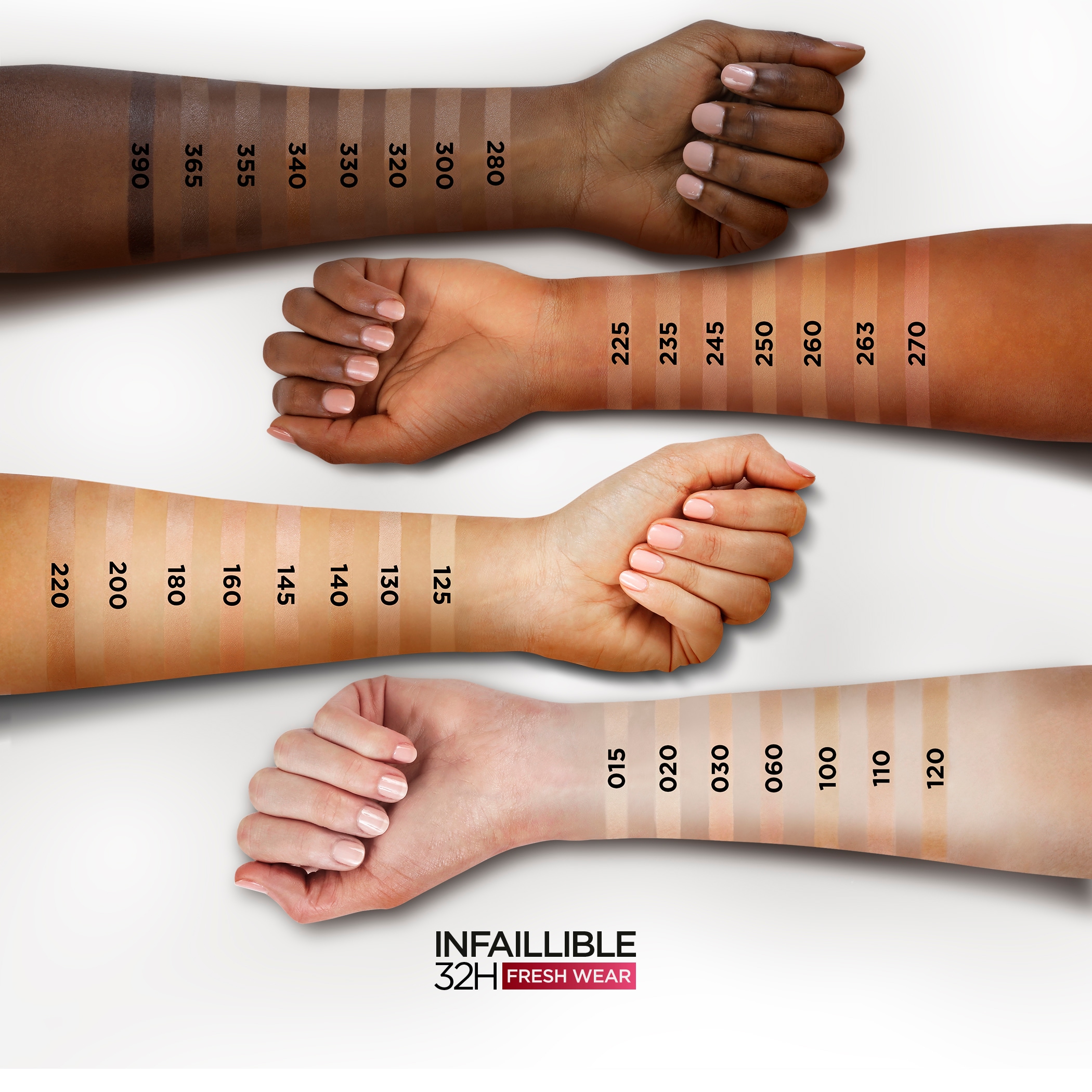 L'ORÉAL PARIS Foundation »Infaillible 32H Fresh Wear Make-up« mit langanhaltender Formel