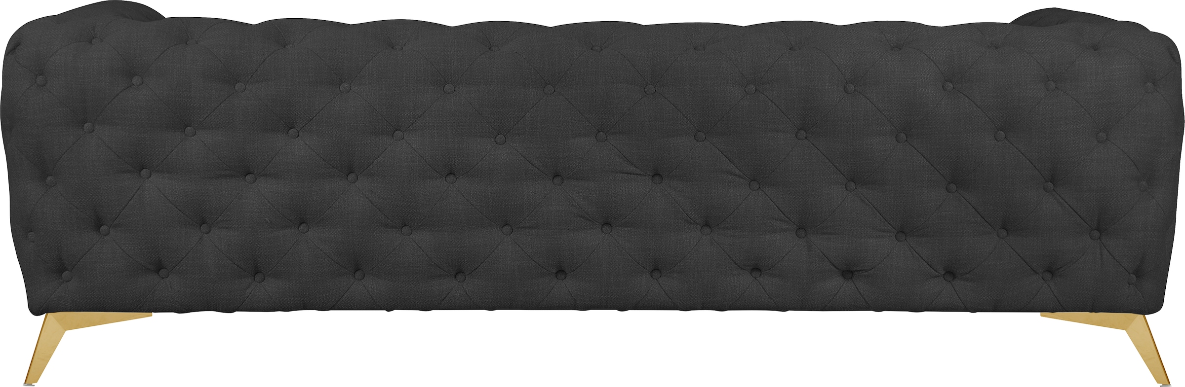 Leonique Chesterfield-Sofa »Glynis«, aufwändige Knopfheftung, moderne Chesterfield Optik, Fußfarbe wählbar