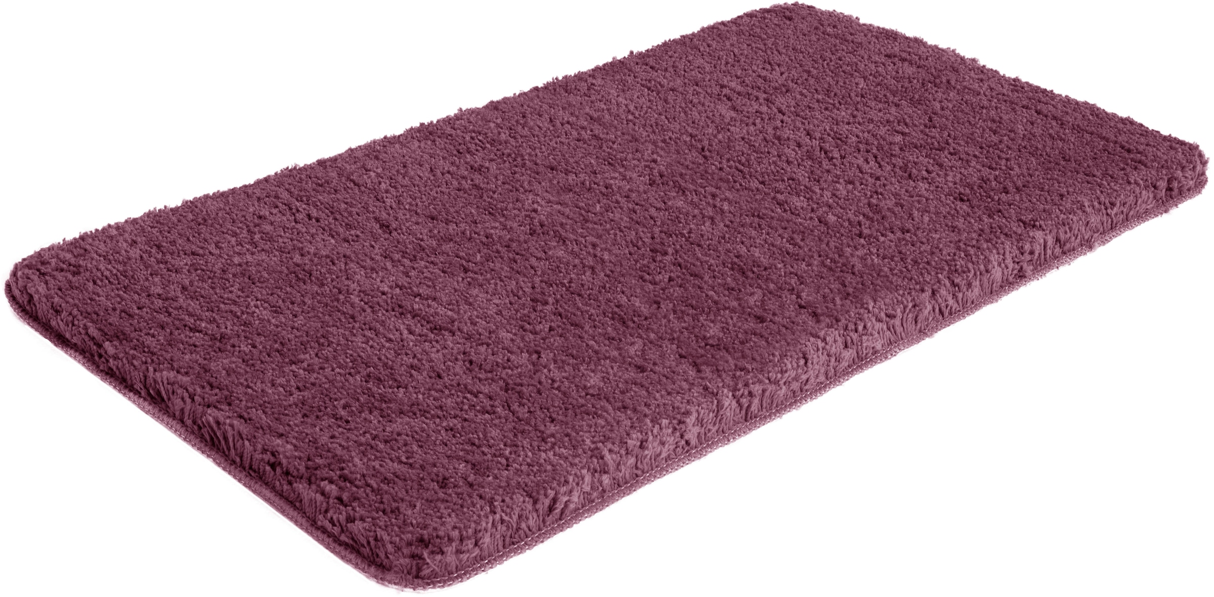 my home Badematte »Sanremo, Badvorleger, Badezimmer Teppich, sehr weich«, rutschhemmend beschichtet, fußbodenheizungsgeeignet-schnell trocknend, Badteppich, unifarben, rechteckig, rund & als 3-tlg. Set erhältlich