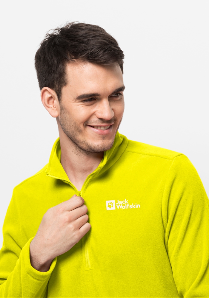 Jack Wolfskin Stehkragenpullover »TAUNUS HZ M« Fleecepullover, Halfzip-Reißverschluss, Stehkragen