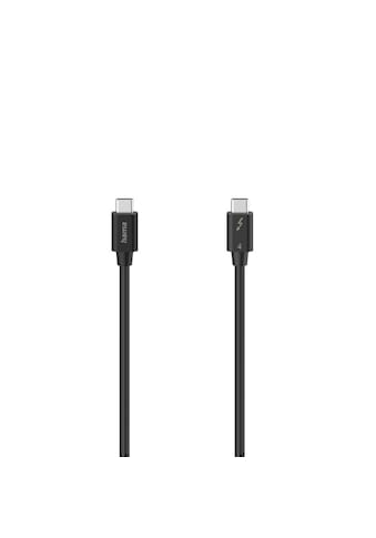 Thunderbolt-Kabel »Hama Thunderbolt™-4-Kabel "USB-C", 40 Gbit/s, 100 W, 0,80 m«,...