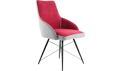 Kayoom Schalenstuhl »Stuhl Carol 125«, (Set), 1 St., farblich abgesetzte Paspel kaufen
