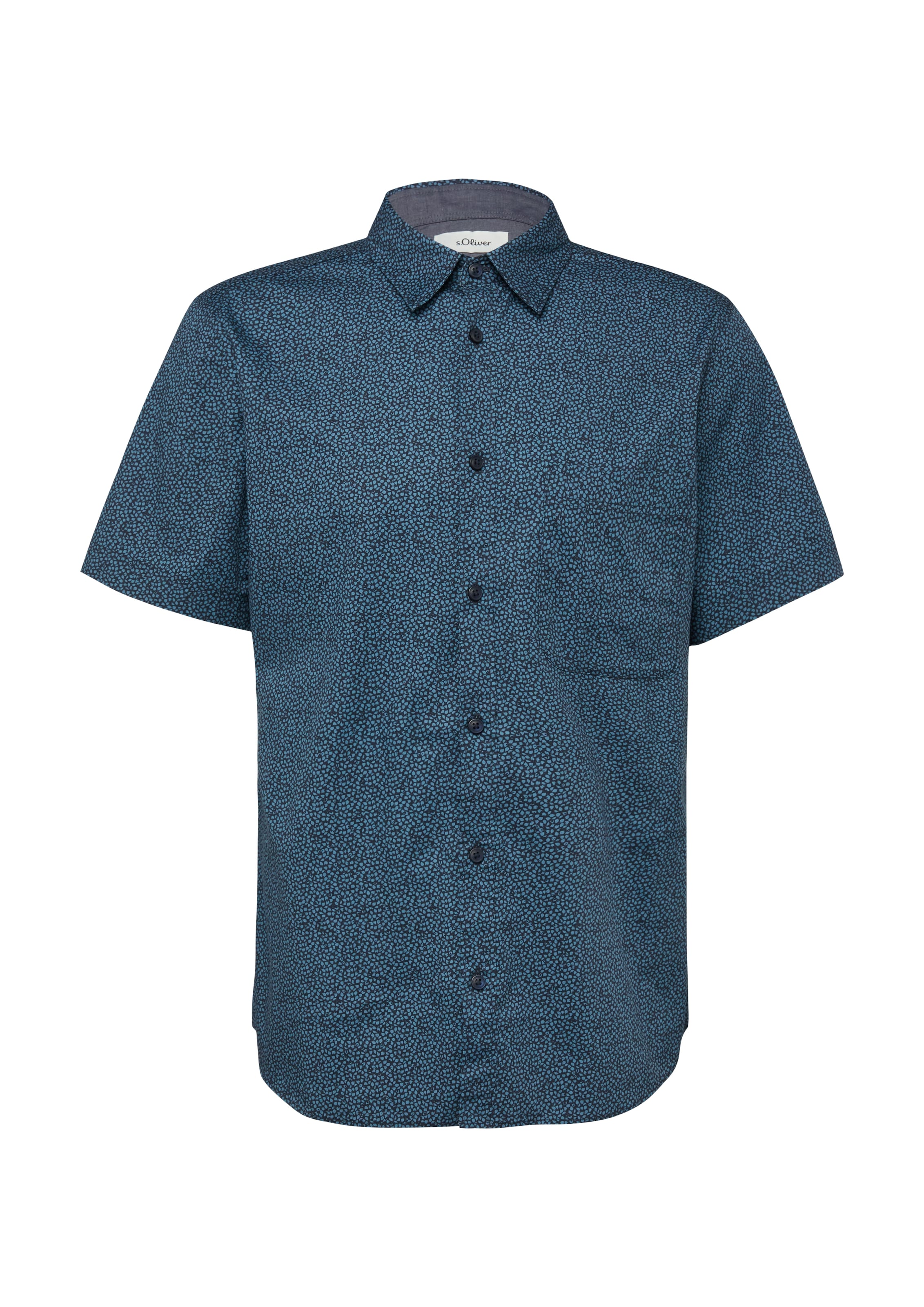 s.Oliver Kurzarmhemd mit Minimal-Muster