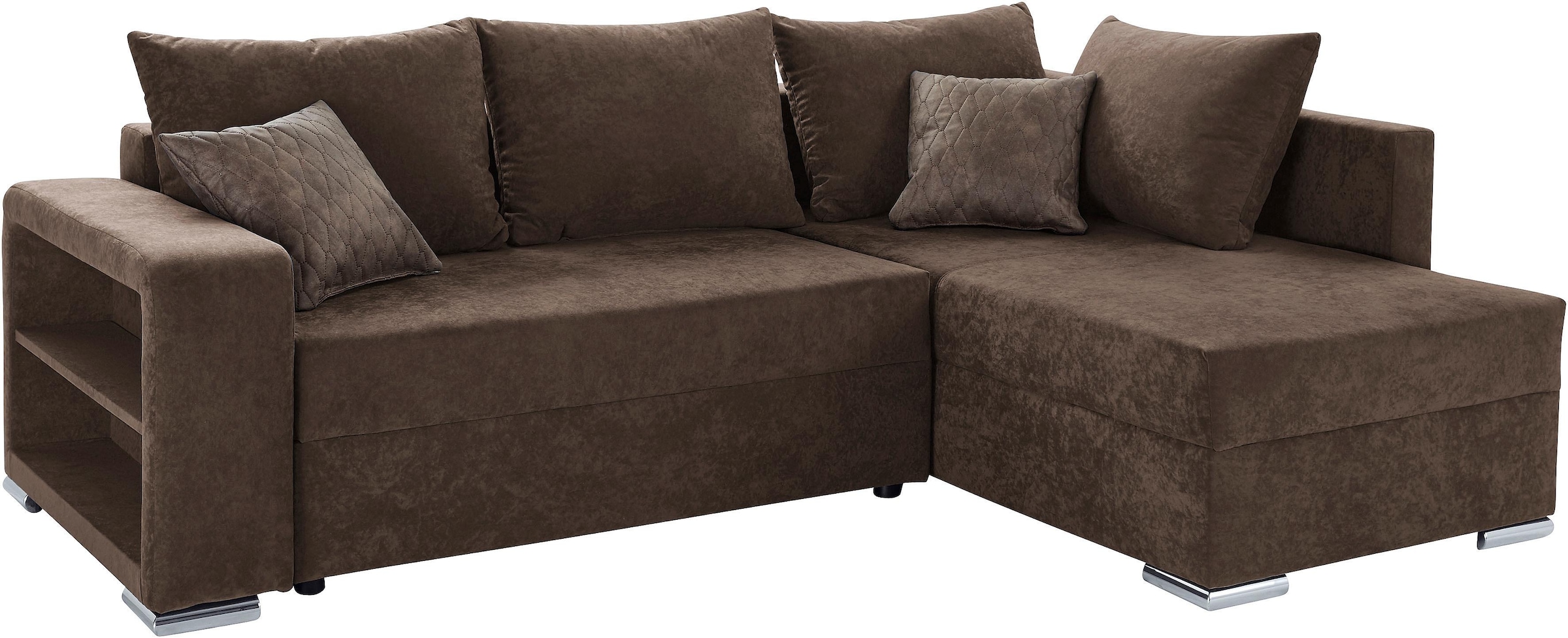 COLLECTION AB Ecksofa »John L-Form«, inklusive Bettfunktion und Bettkasten