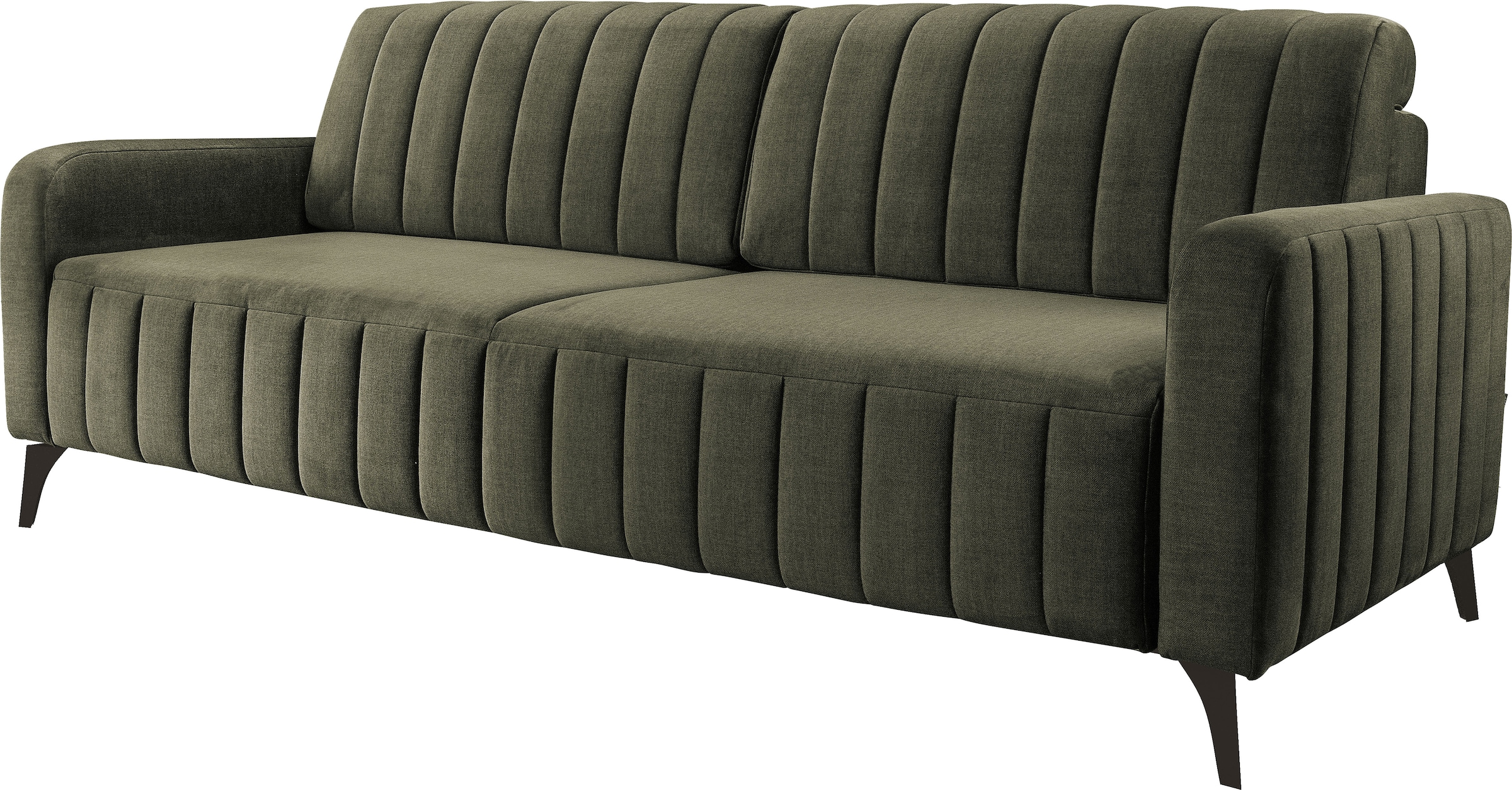 exxpo - sofa fashion 3-Sitzer »Grande, hochwertiges Schlafsofa aus Microvelours, OTTOs Choice«, mit Bettfunktion und Bettkasten, komfortabler Federkern