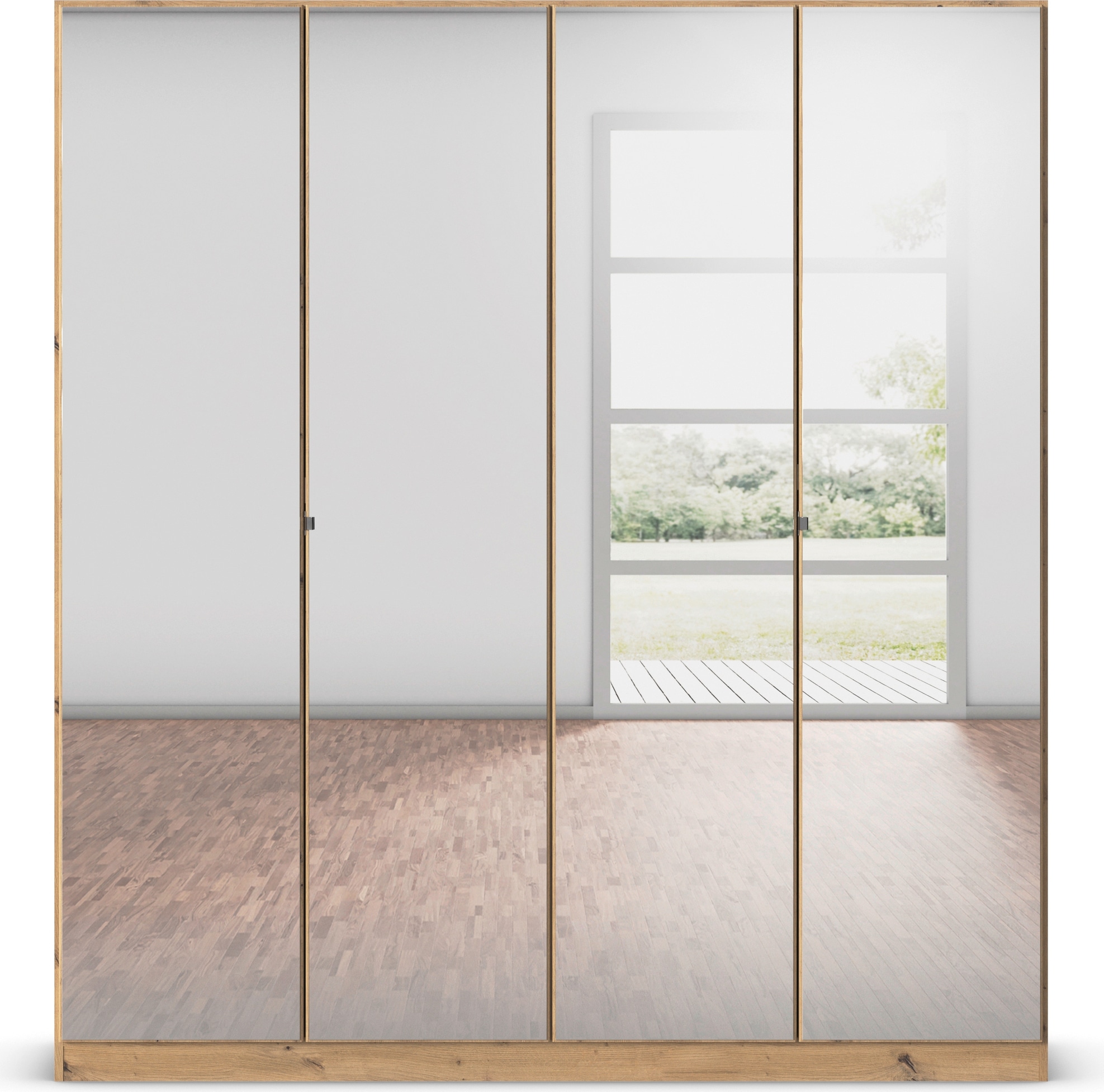 rauch Drehtürenschrank »Reflect«, mit Spiegelfront, inkl. praktischer Inneneinteilung