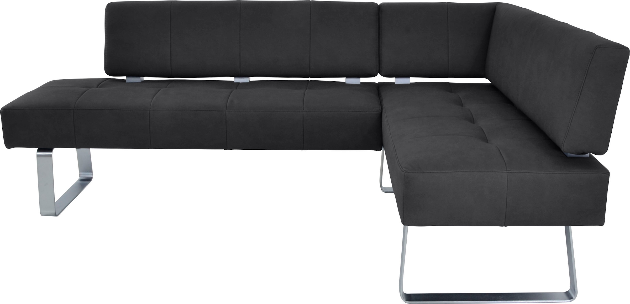 K+W Komfort & Wohnen Eckbankgruppe »Spider II« Set, 4 Stk. tlg. langer Schenkel 195cm, 2 Freischwinger, Auszugstisch in Breite 120 cm