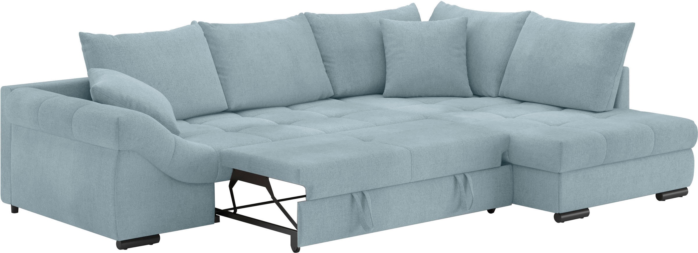 Mr. Couch Ecksofa »Allegro, L-Form«, mit Hochschläfer-Bettauszug, wahlweise mit Kaltschaum