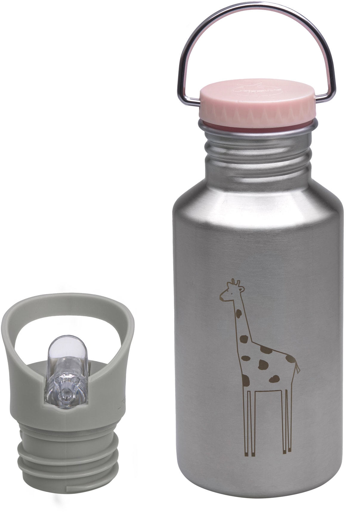 Trinkflasche »Safari, Giraffe, Rose«