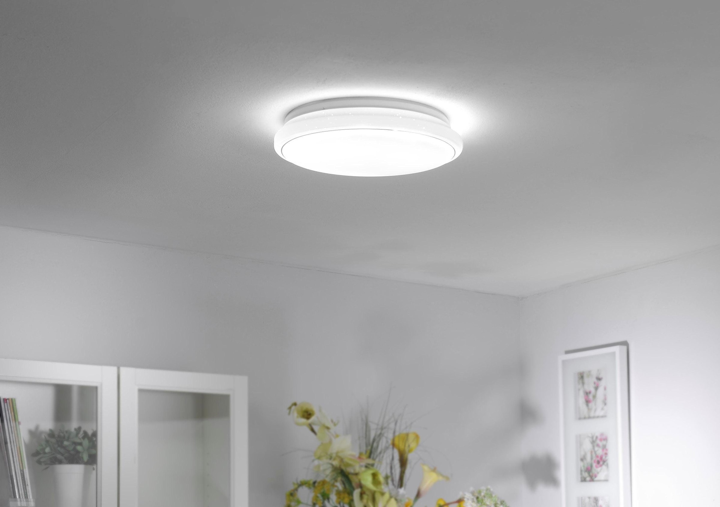 JUST LIGHT Deckenleuchte »JUPITER«, 1 flammig, Leuchtmittel LED-Board | LED fest integriert, 3-Stufen CCT, Farbtemeraturregelung 3000K/4000K/5000K