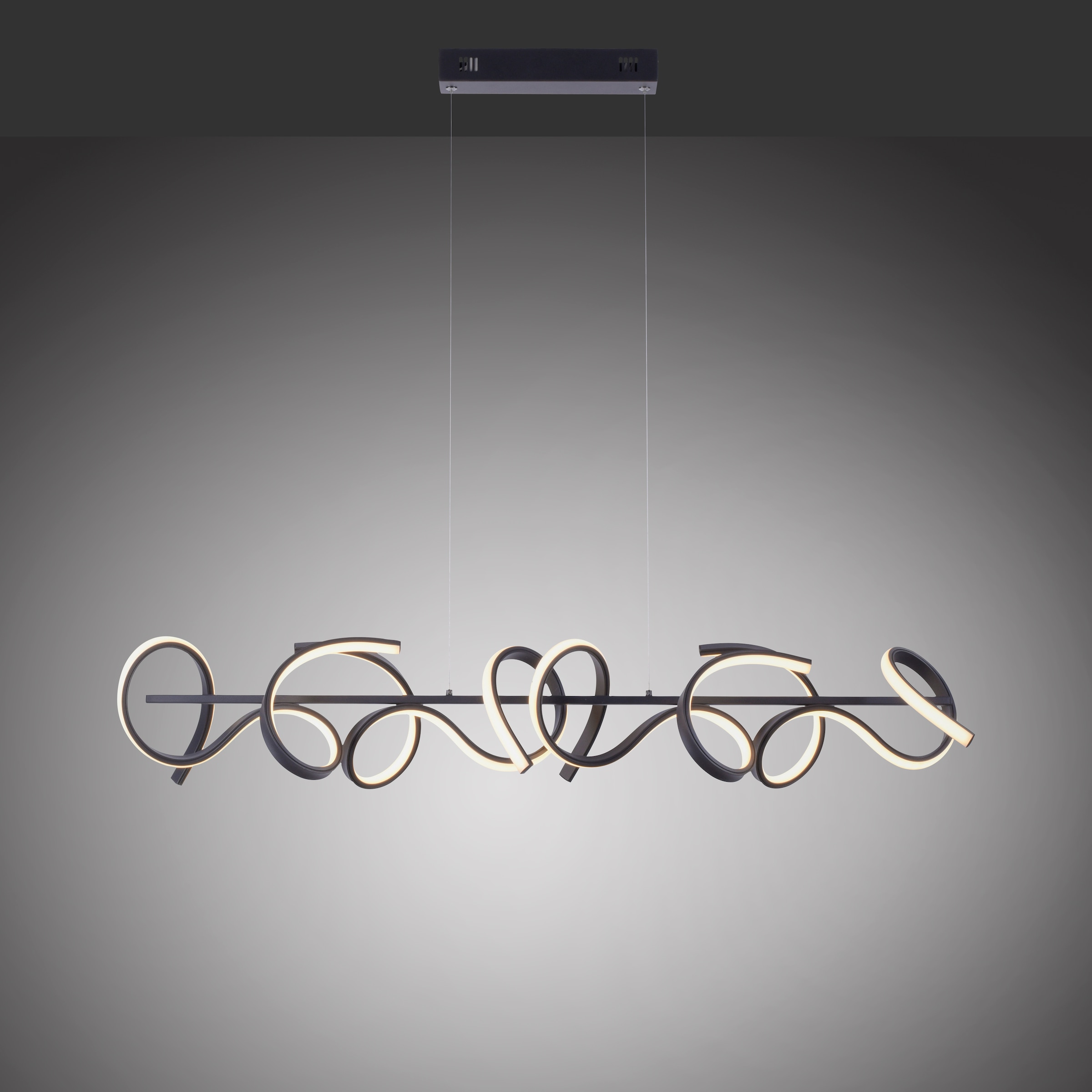 JUST LIGHT LED Deckenleuchte »CURLS«, 4 flammig, Leuchtmittel LED-Board | LED fest integriert, LED