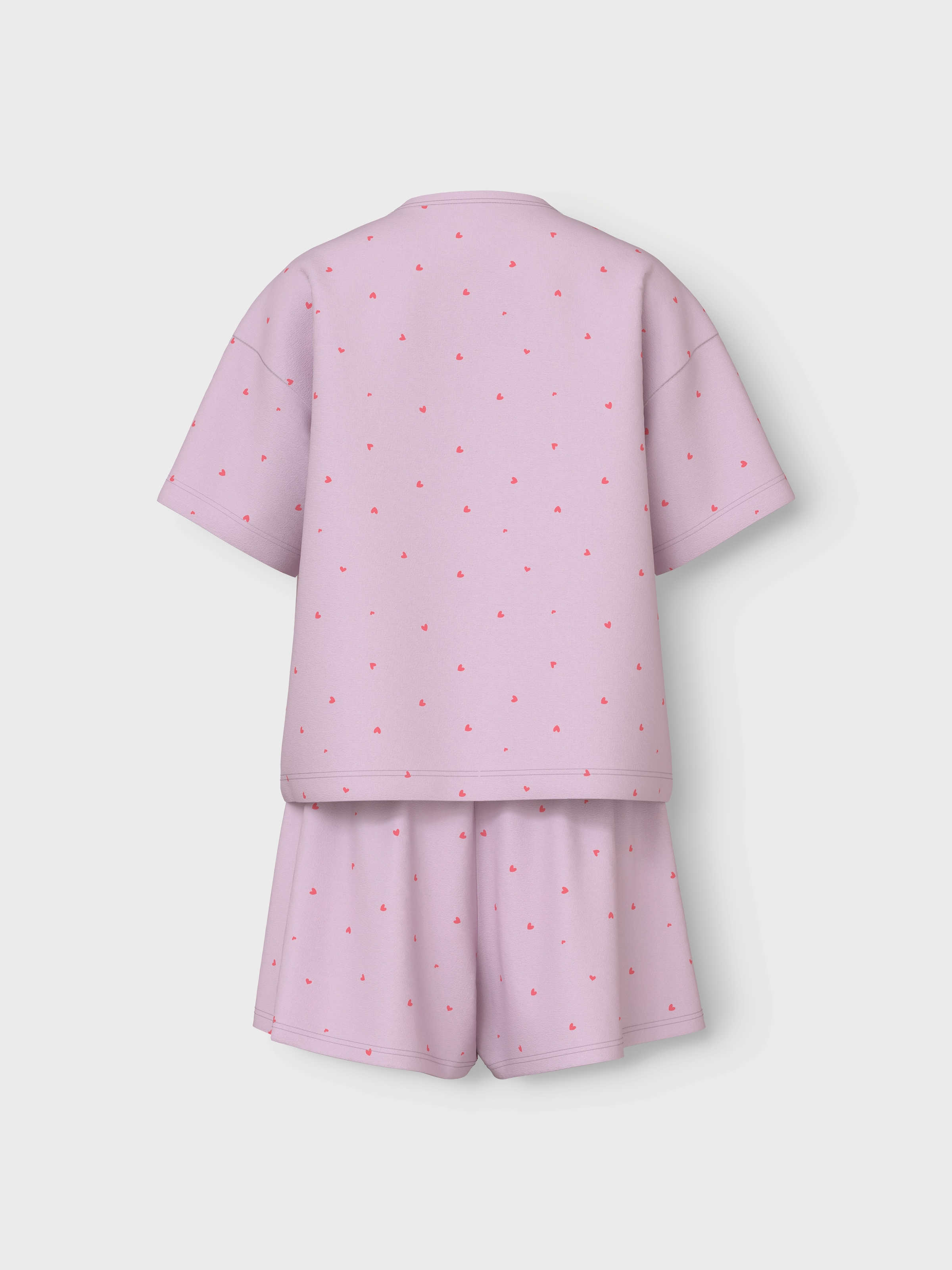 Name It Shorty »NKFNIGHTSET BOXY WINSOME HEARTS NOOS«, (Set, 2 tlg.), im tollen Herzchen-Alloverprint