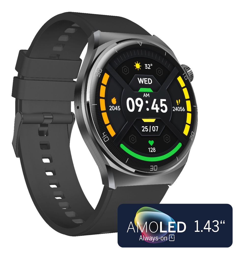 AGM by Beafon Smartwatch »Smart Watch 401«, (3,63 cm / 1,43 Zoll)