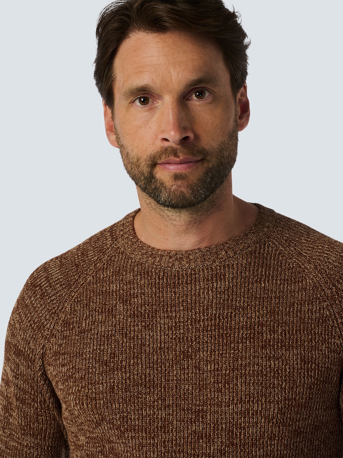 NO EXCESS Strickpullover in melierter Optik