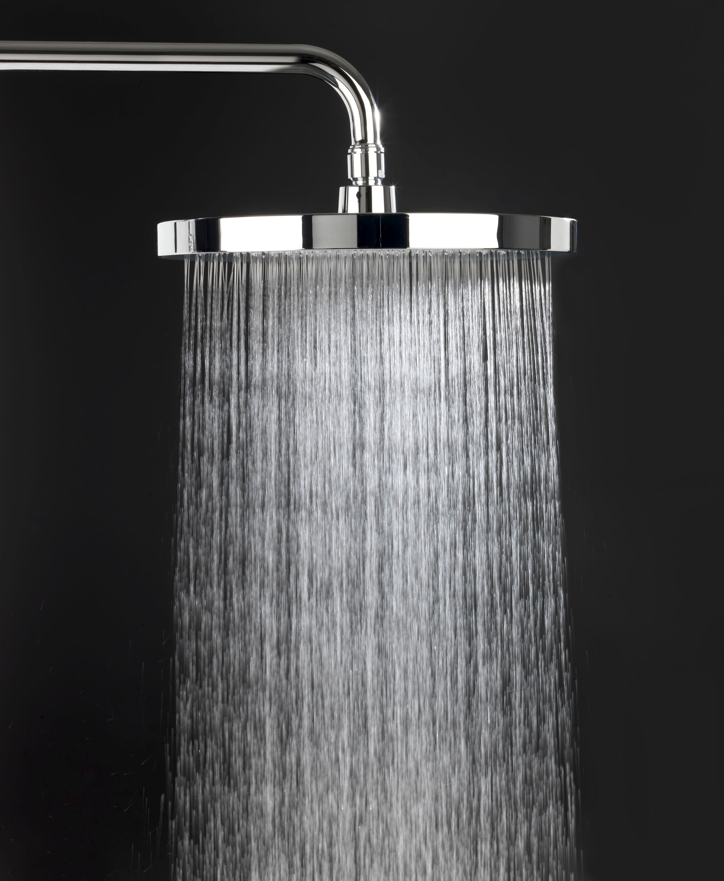 WENKO Kopfbrause »Softwater«, (1 tlg.), Chrom/Schwarz, Ø 26 cm