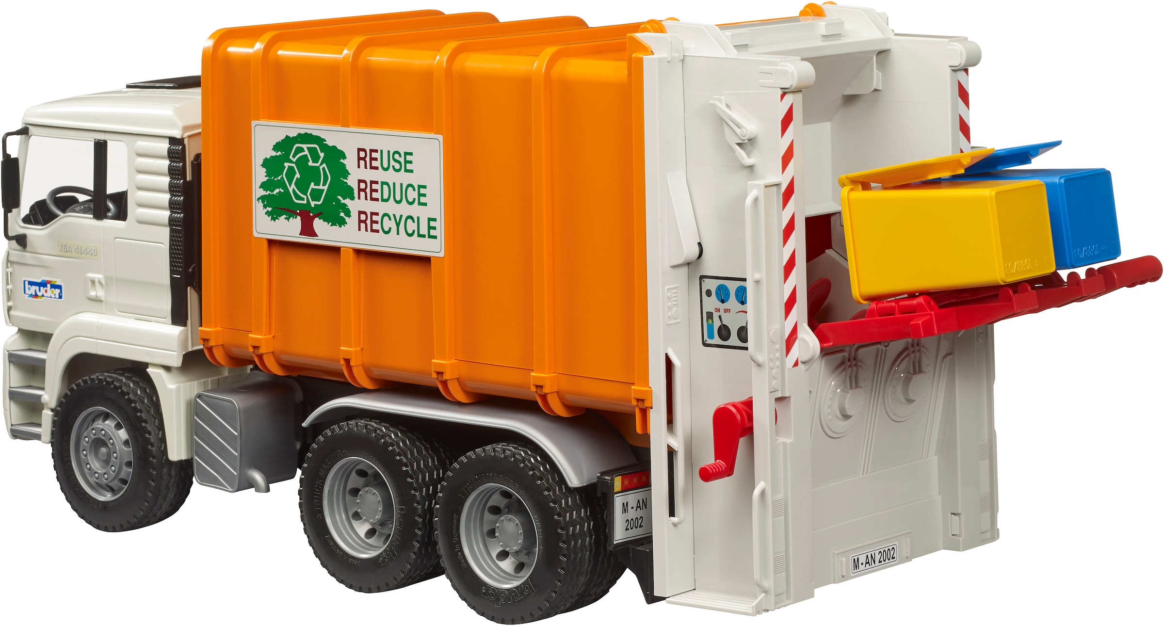 Bruder® Spielzeug-Müllwagen »MAN TGA Müll-LKW Hecklader (02772)« Made in Europe