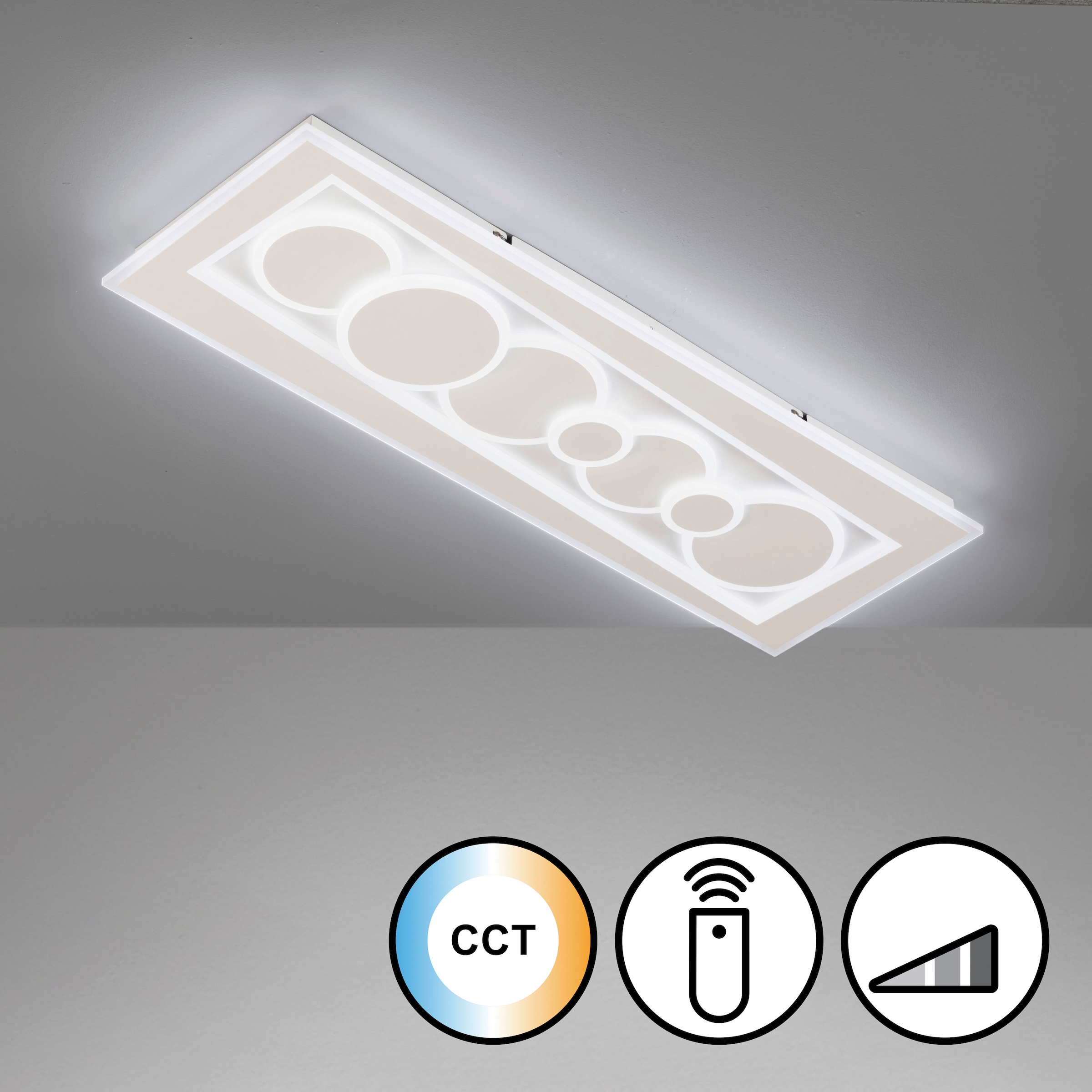 FISCHER & HONSEL Deckenleuchte »Ratio«, 1 flammig, Leuchtmittel LED-Modul | LED fest integriert, langlebige LED, dimmbar