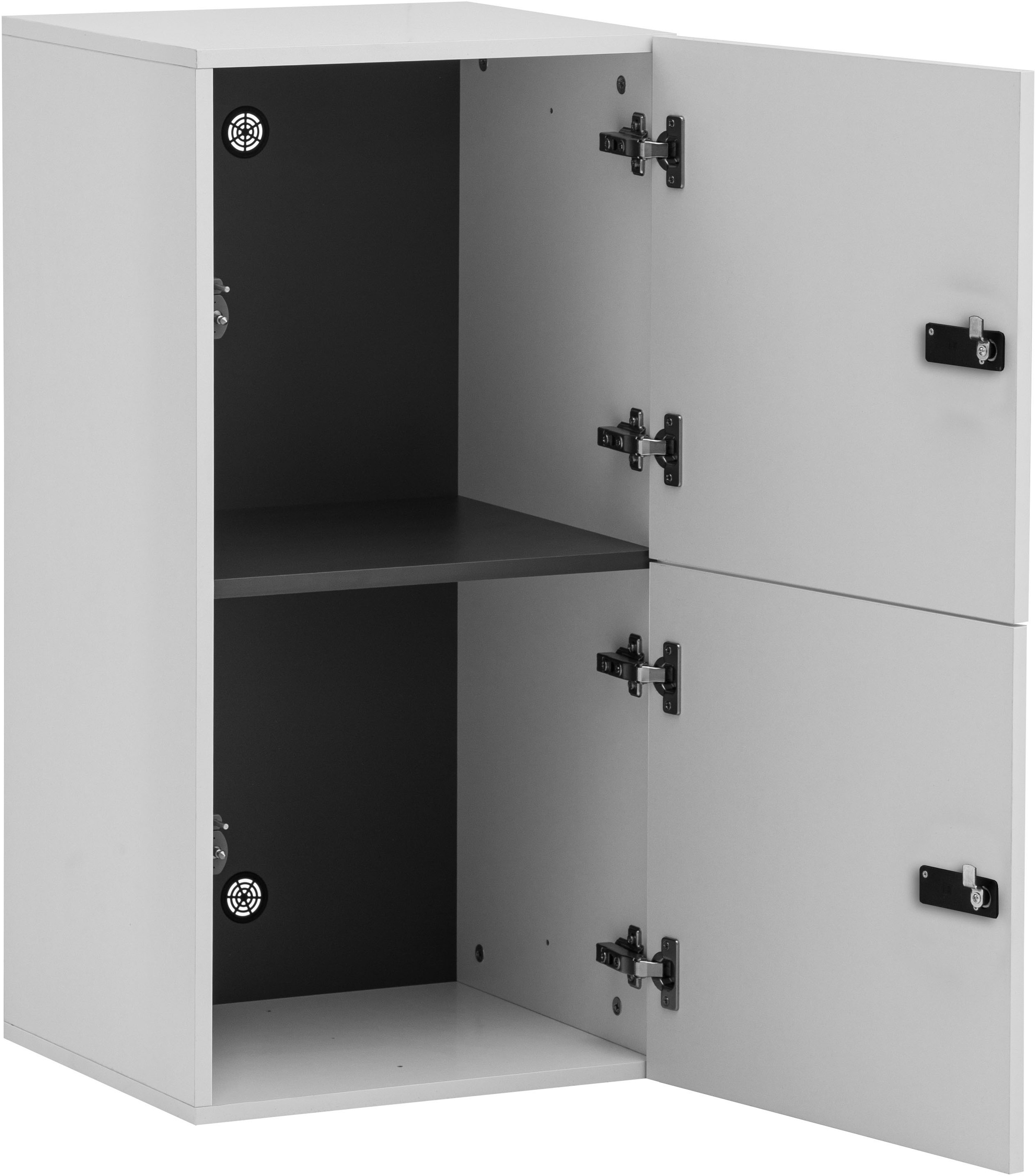 Schildmeyer Garderoben-Set »Locked Spind Schrank Set mit 4 Spinden«, (4 St.), 2x Spind mit 1 Tür, 2 x Spind mit 2 Türen, Made in Germany