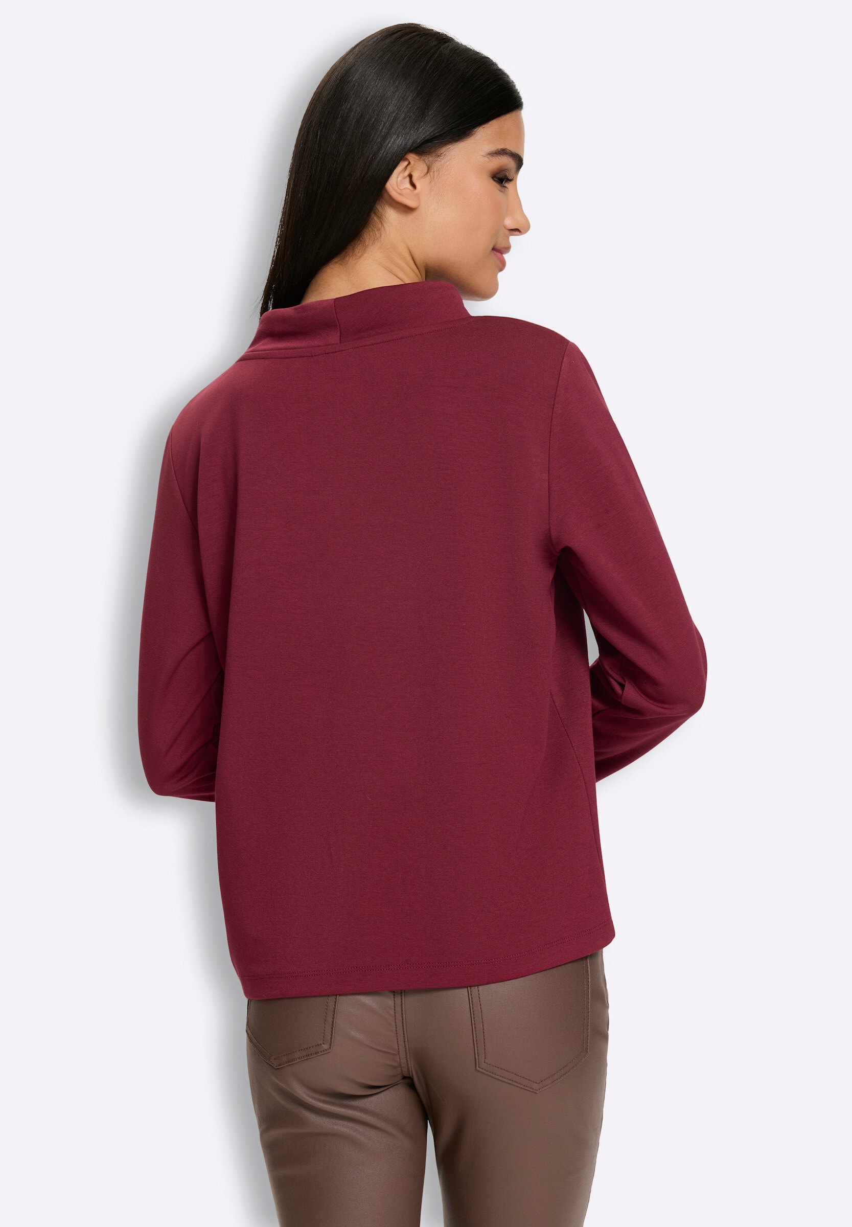 heine Sweatshirt »Sweatshirt Sweatshirt mit Nieten-Schriftzug«

