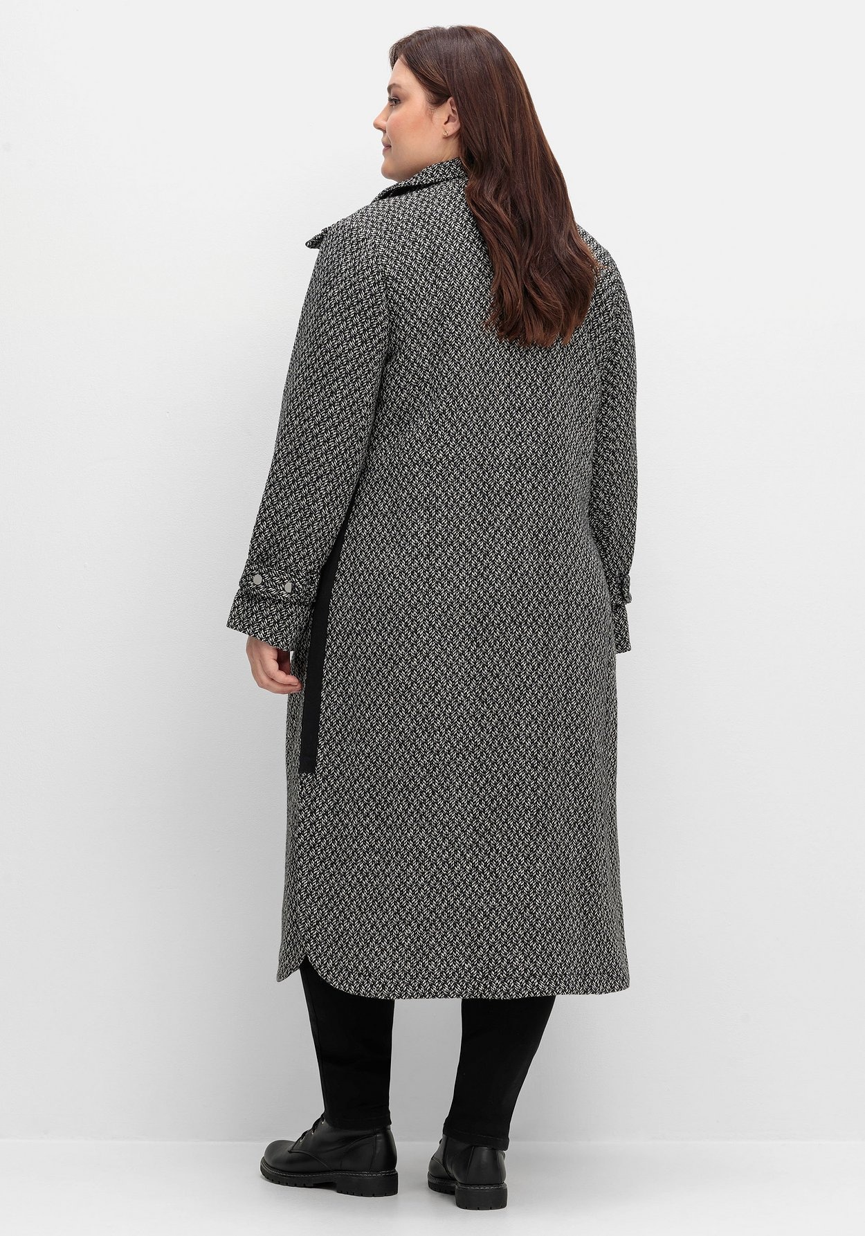 Sheego Trenchcoat »Mantel im Cargo-Stil, mit Stehkragen«