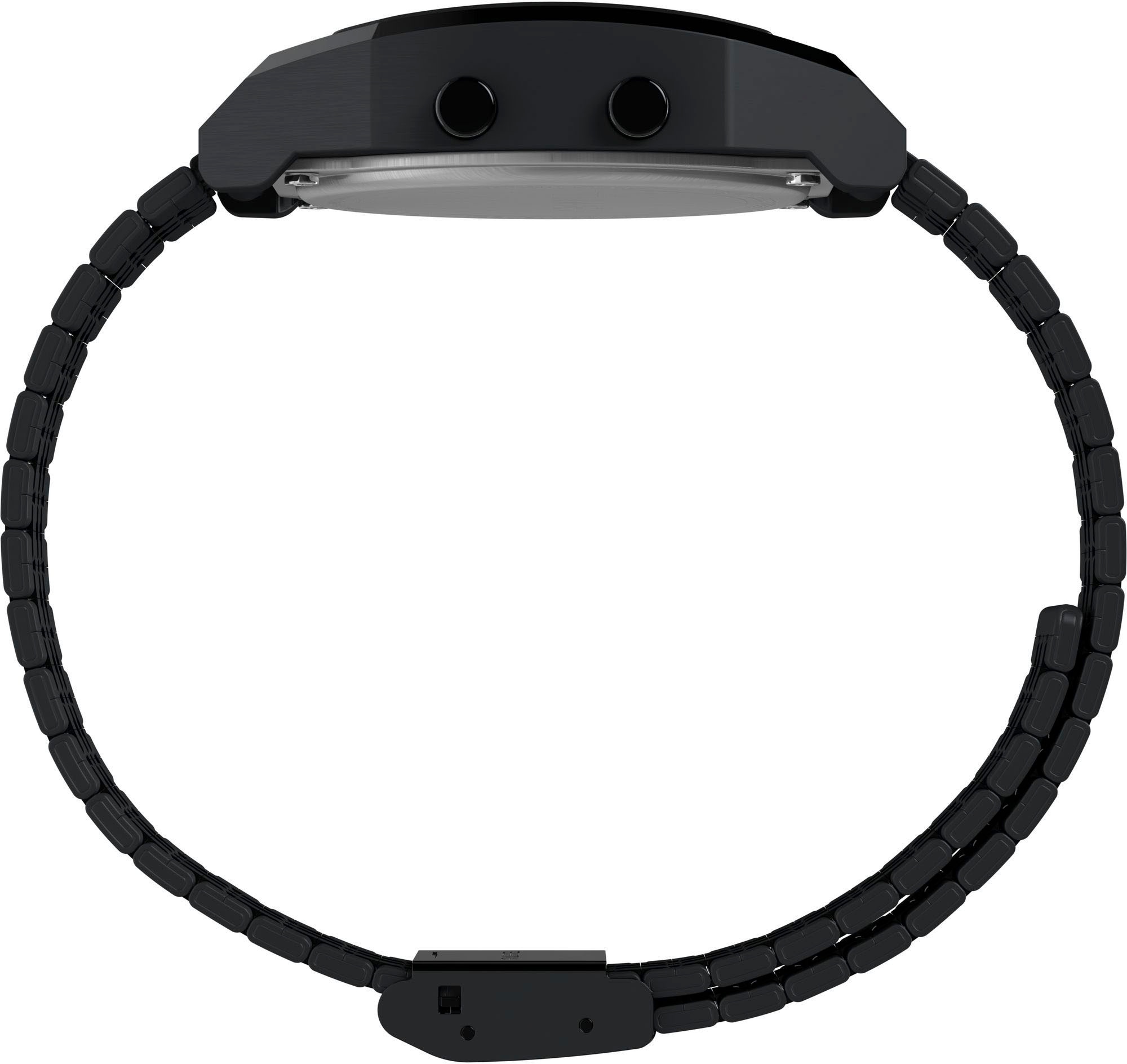 Timex Digitaluhr »TIMEX LAB TIMEX 80«, Quarzuhr, Armbanduhr, Herrenuhr,Edelstahlarmband