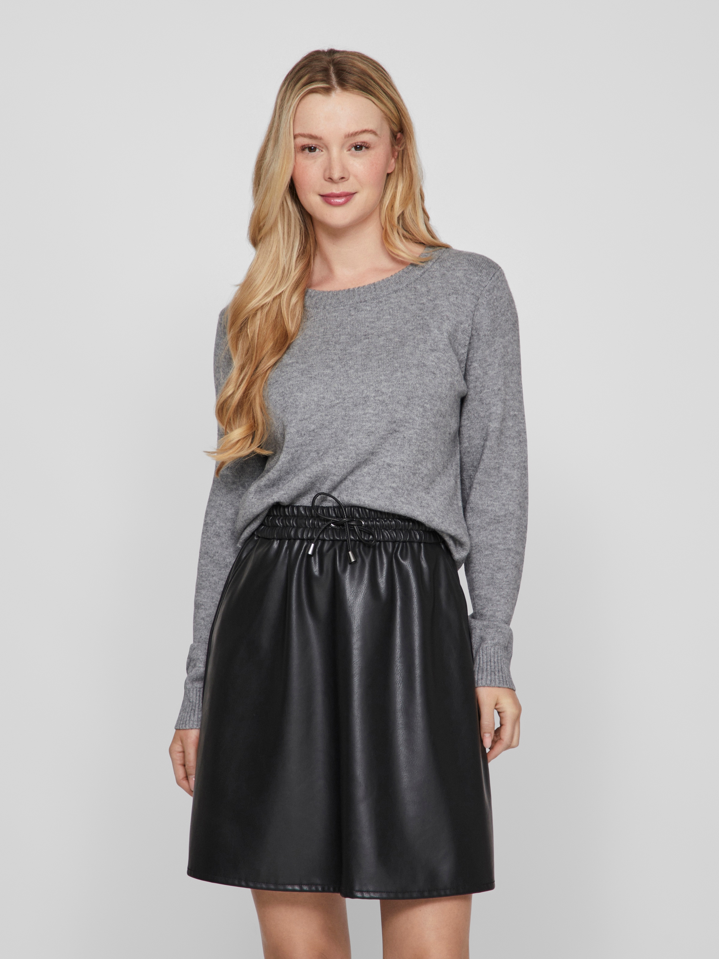 Vila Rundhalspullover »VIRIL O-NECK L/S KNIT TOP - NOOS«