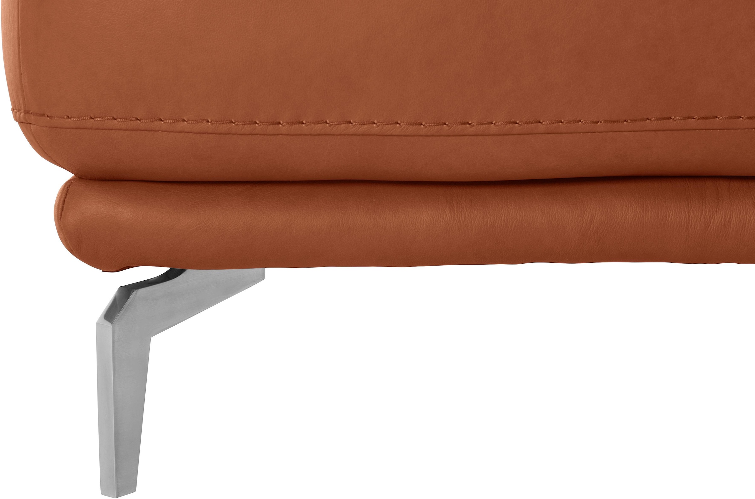 W.SCHILLIG Hocker »montanaa«, mit Metallfüßen in Chrom glänzend, Breite 141 cm