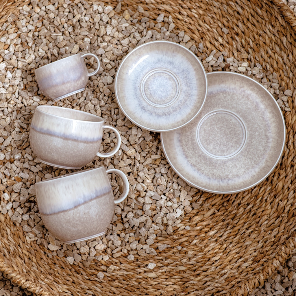 like. by Villeroy & Boch Untertasse »Espressountertassen Perlemor Sand ø 12 cm 6er Set beige«