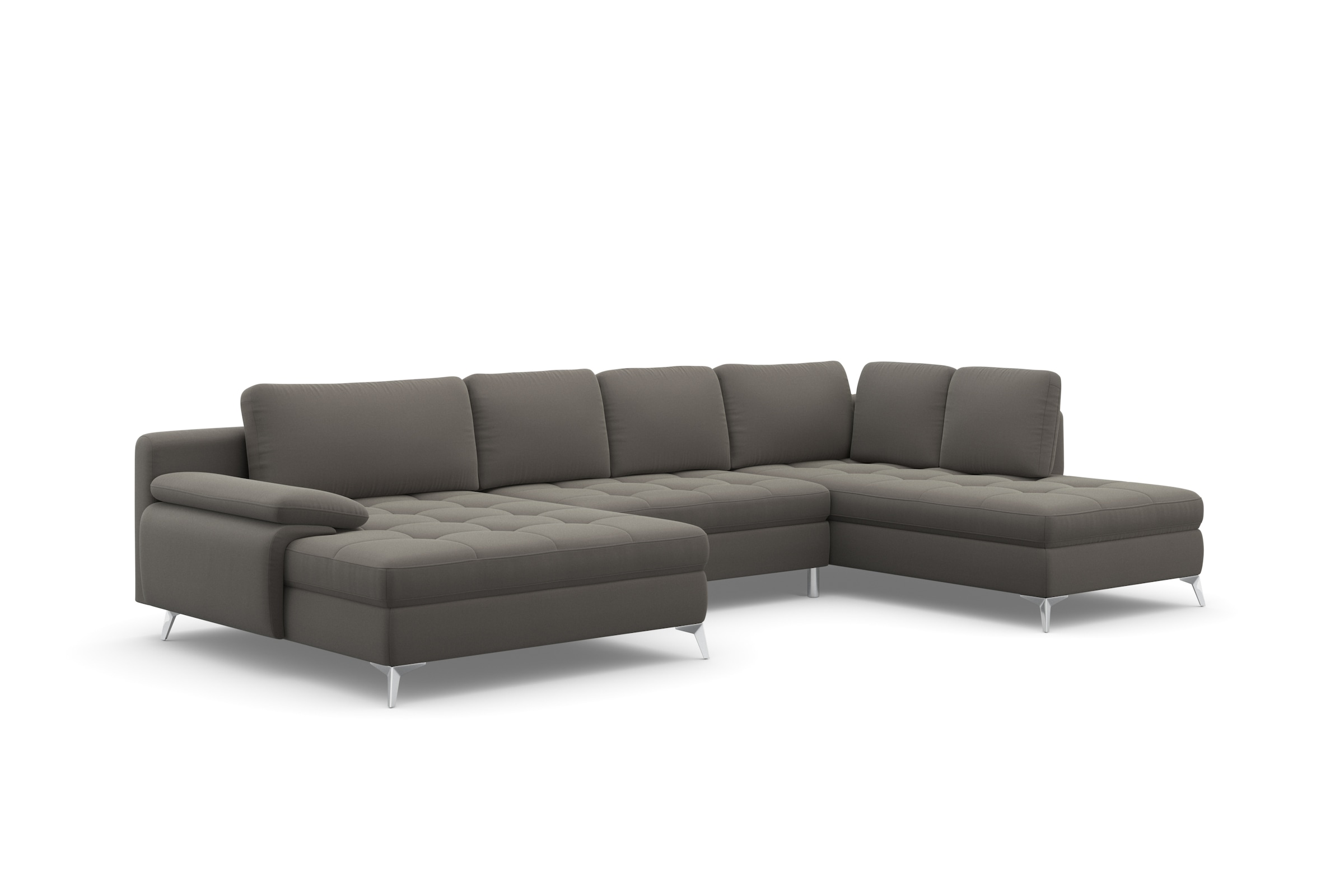 sit&more Wohnlandschaft »Latigo U-Form« mit Mega-Recamiere, wahlweise mit Bettfunktion und Bettkasten