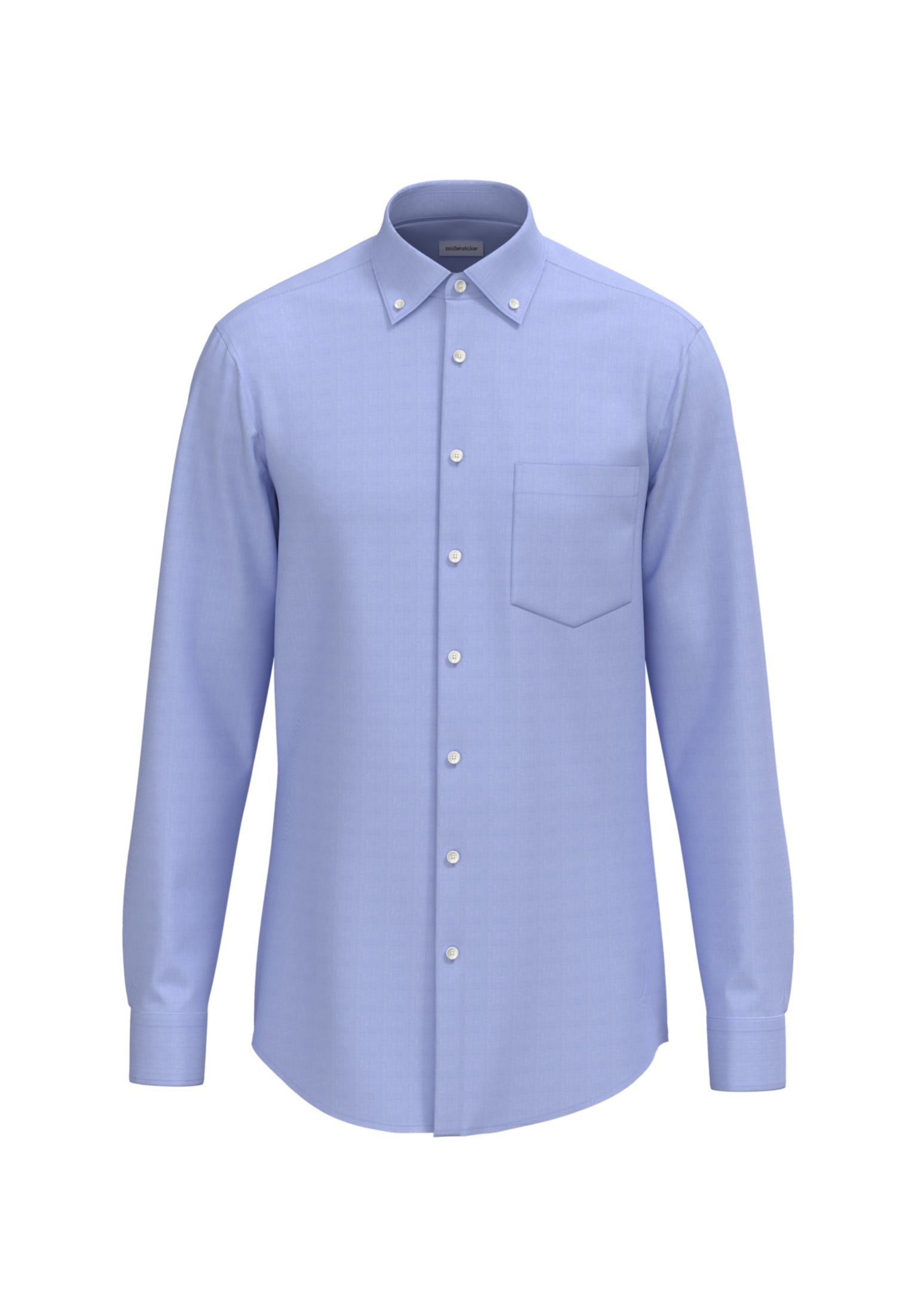 seidensticker Businesshemd »Comfort«, Comfort Langarm Button-Down-Kragen Uni