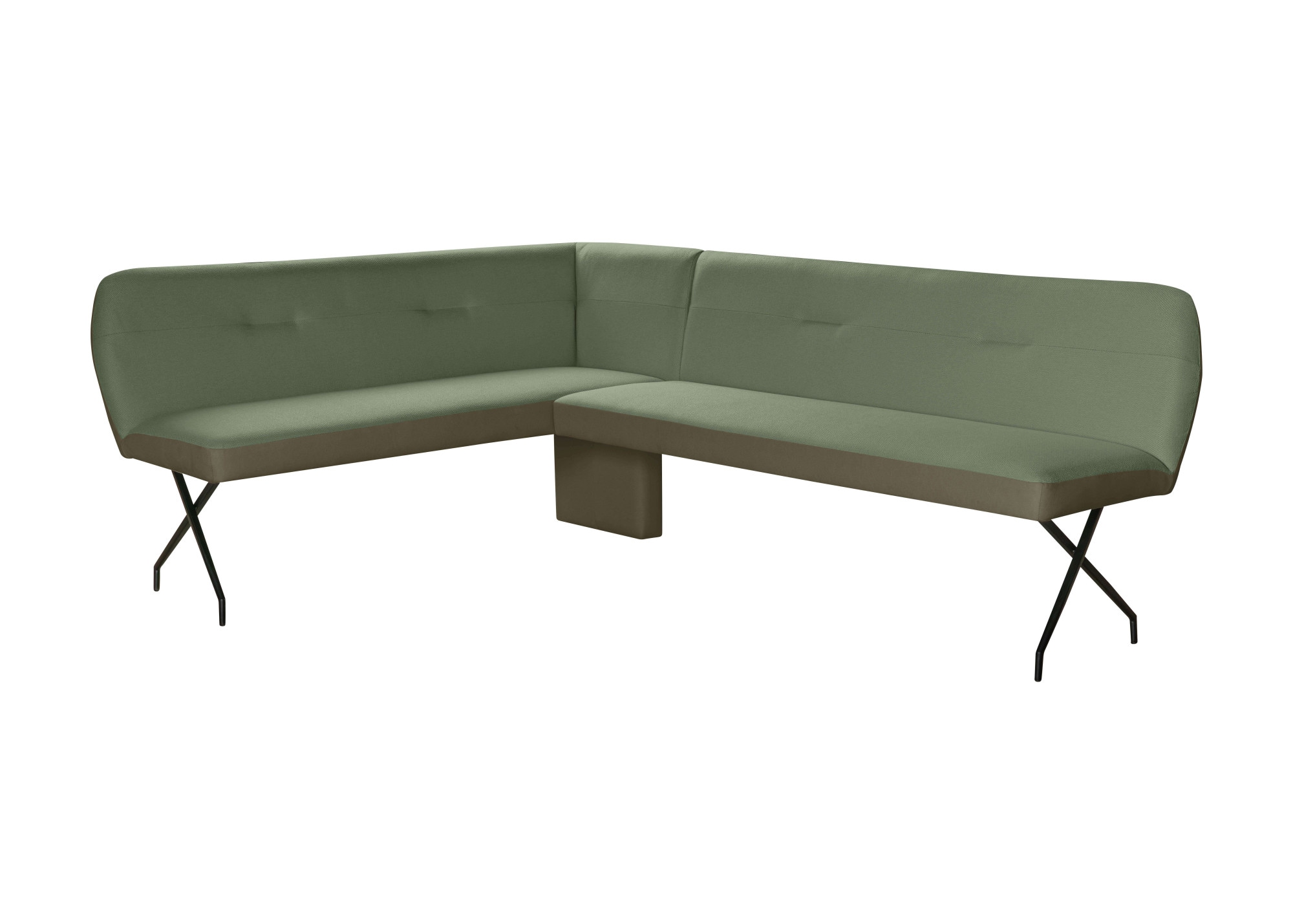 OTTO home Eckbankgruppe »Gabi Essecke, Sitzgruppe, Eckbankgruppe, Küchenbankgruppe« Set, 4tlg, 4 tlg. tlg. Stuhl: 360° drehbar (Rückst.), 2-Stoff-Design. Wellenfederung Eckbank