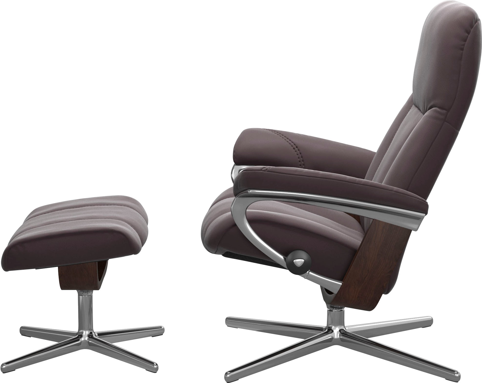 Stressless® Relaxsessel »Consul«, mit Cross Base, Größe S, M & L, Holzakzent Braun