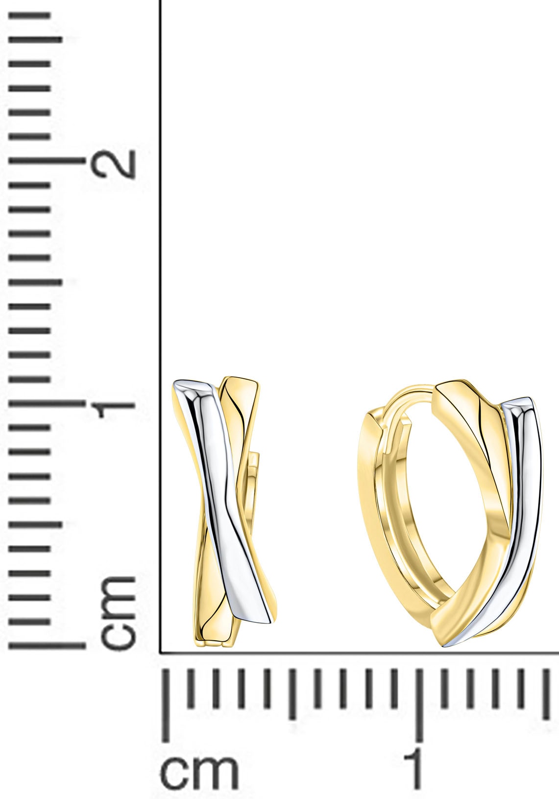 Firetti Paar Creolen »Schmuck Geschenk Gold 375 Ohrschmuck Creole«