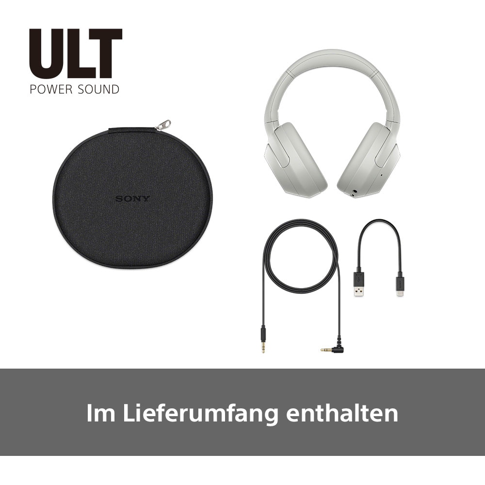 Sony Kopfhörer »ULT Wear«, A2DP Bluetooth-AVRCP Bluetooth-Bluetooth-HFP-HSP, Multi-Point-Verbindung-Noise-Cancelling-Sprachsteuerung-kompatibel mit Siri, tiefem Bass, Geräuschunterdrückung, klare Anrufqualität, iOS & Android