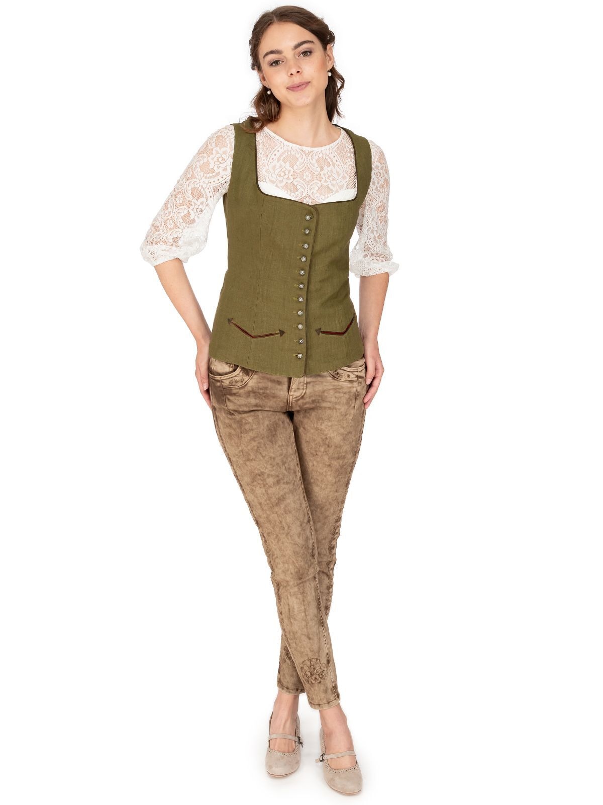 Almsach Trachtenbluse »Mieder CLARA2«