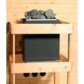 Karibu Sauna »Liva«, (Set), 4,5-kW-Ofen mit integrierter Steuerung