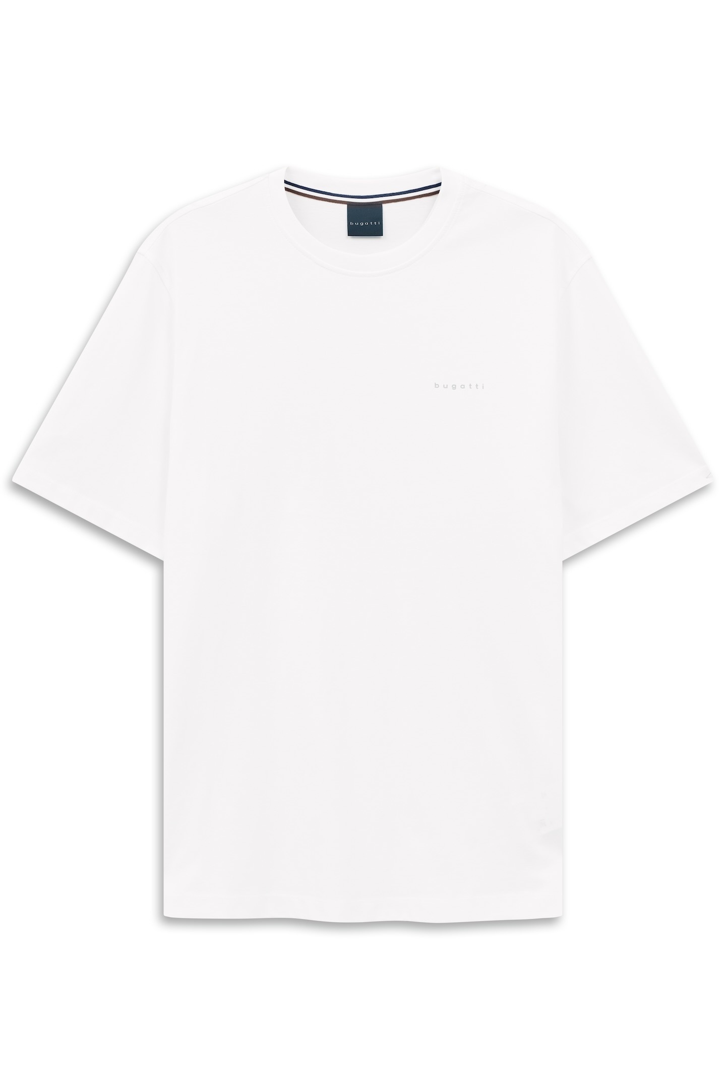 bugatti T-Shirt »Basic Essential« aus reiner Baumwolle