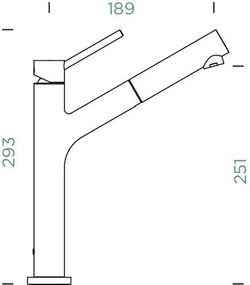 Schock Küchenarmatur »DION SB« ausziehbarer Auslauf, Rückflussverhinderer, Schwenkbereich 120°